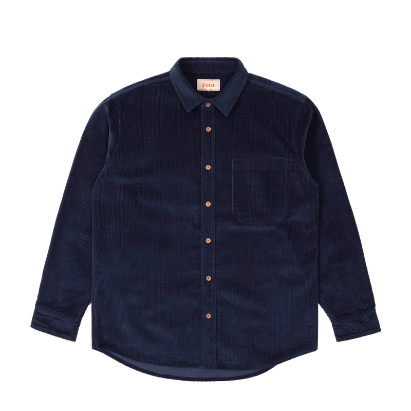 Cord Shirt - Midnight Blue – Fera