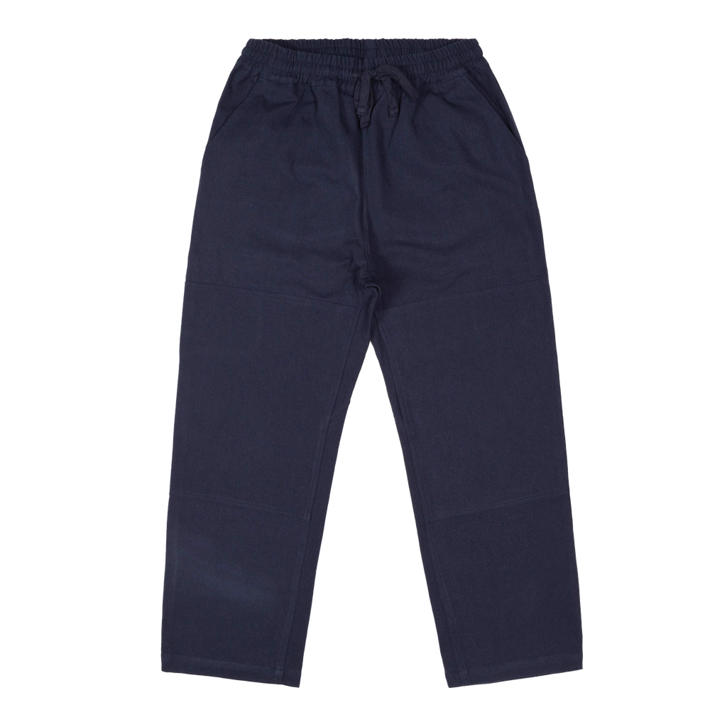 Double Front Pants in Dark Blue