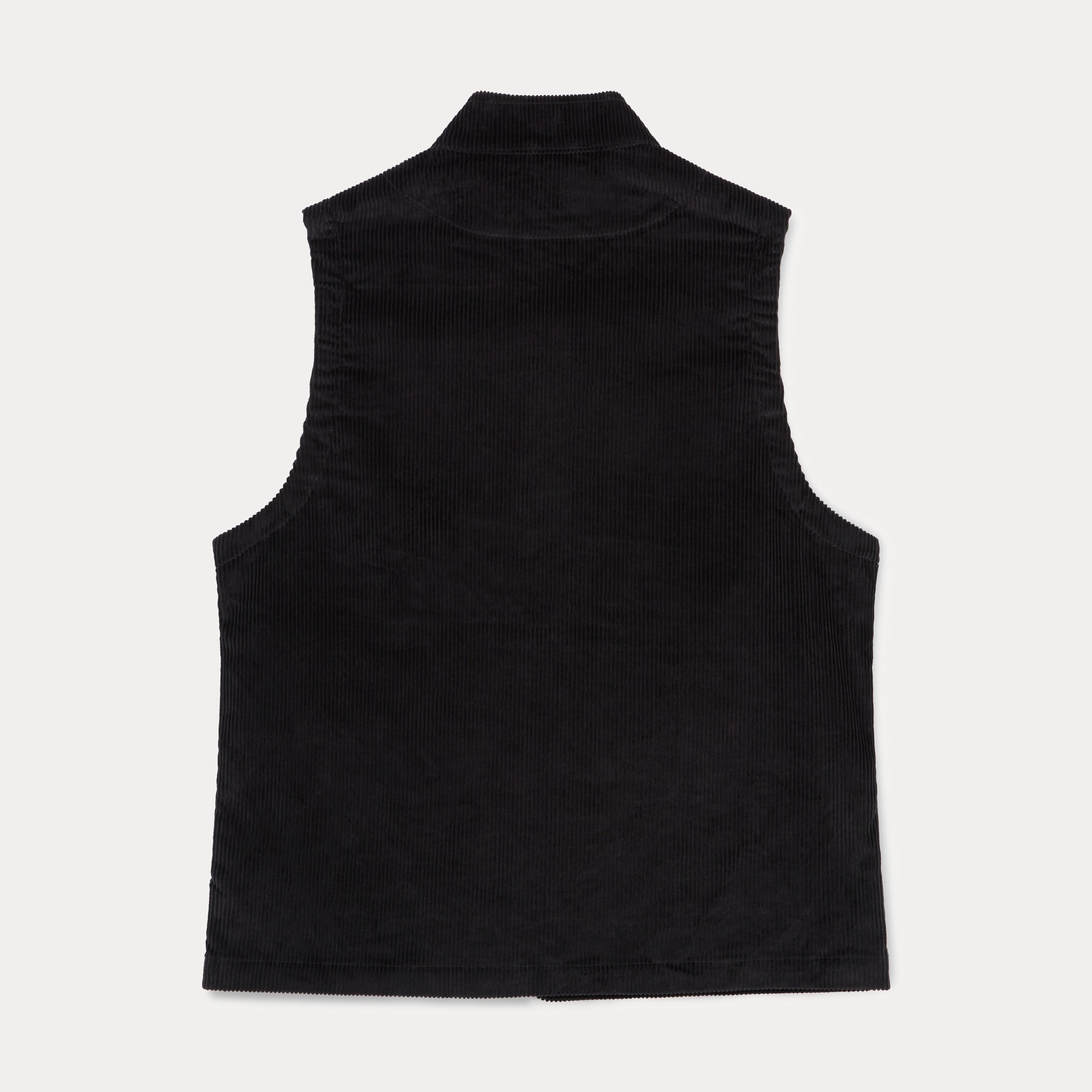 Fera Corduroy Wandle Vest - Black