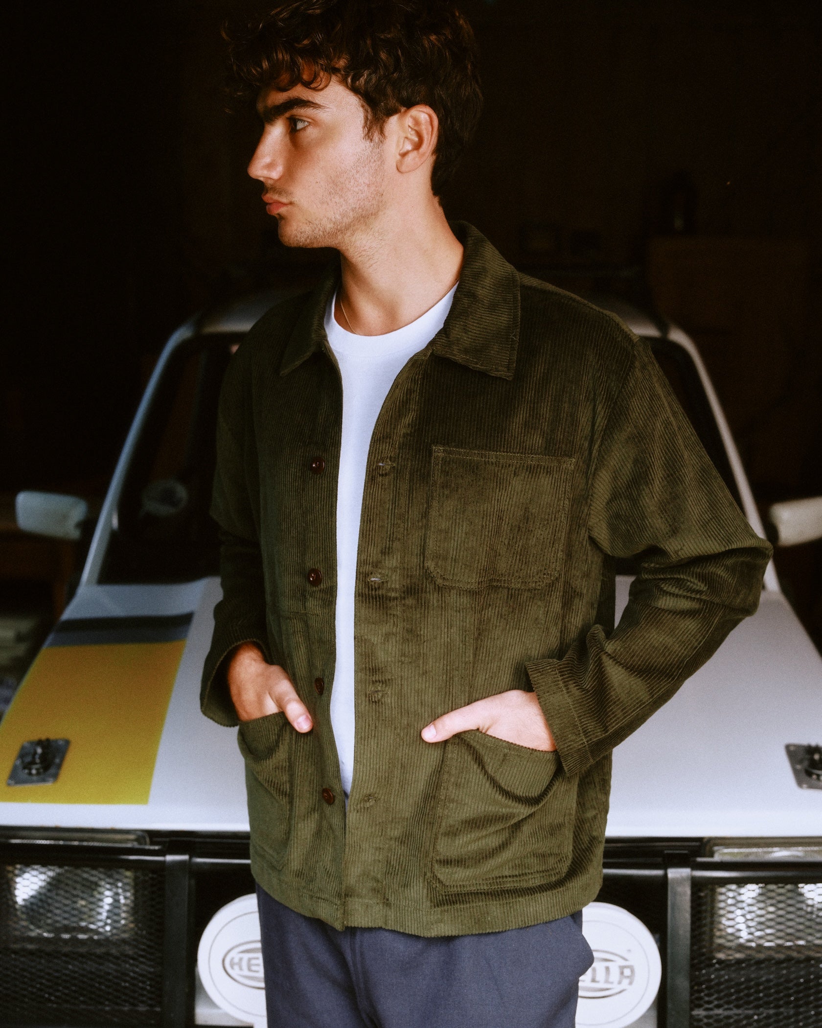 Cord Cider Jacket - Green - Fera