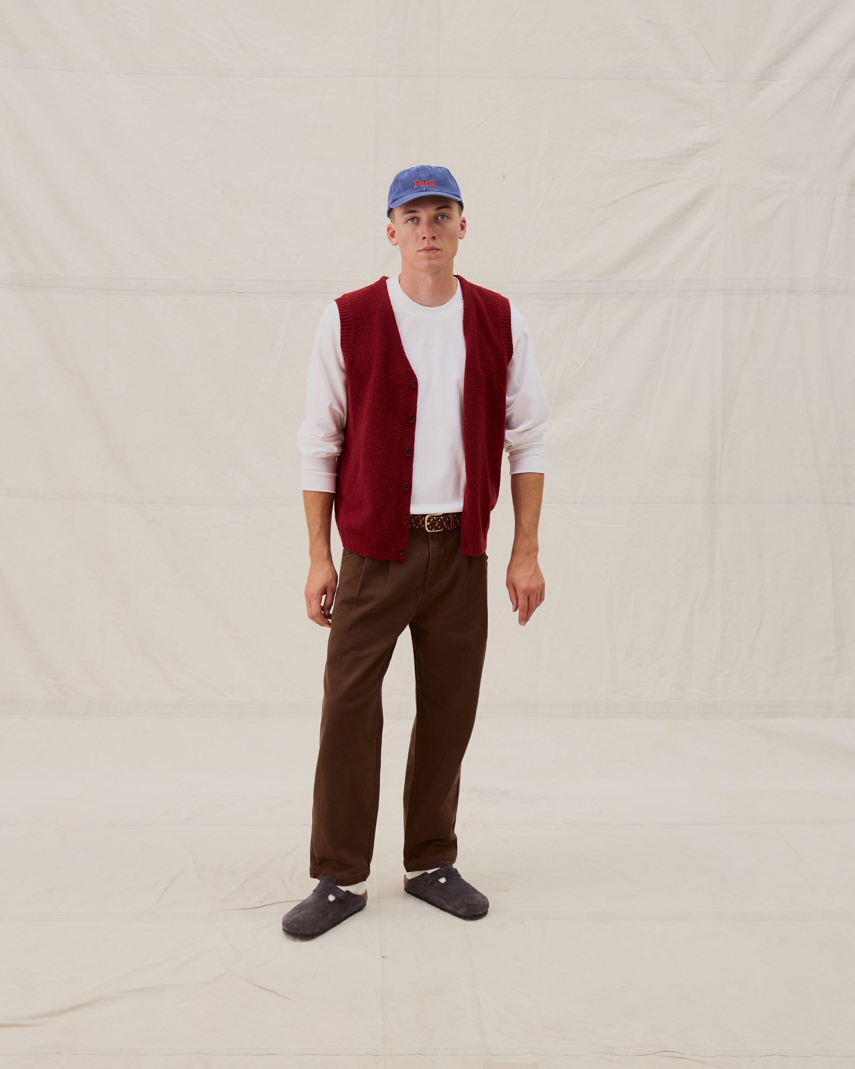 Curlew Merino Vest - Bonfire
