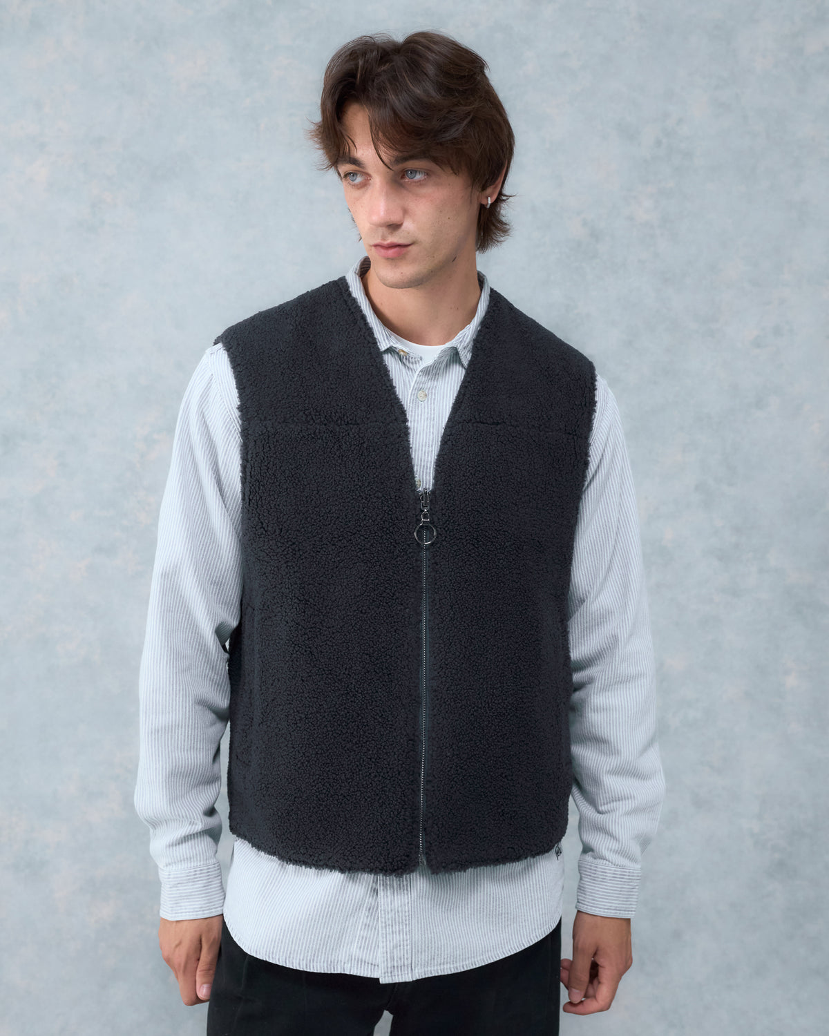 Reversible Sherpa Gilet - Teal