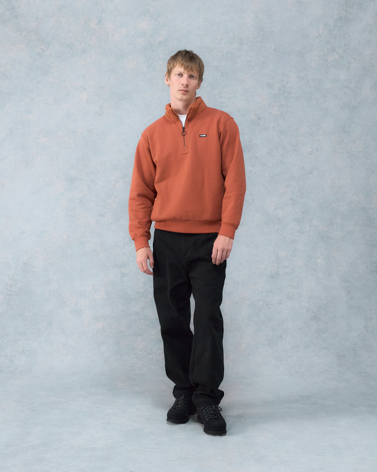 Quarter Zip Fleece Collar - Red
