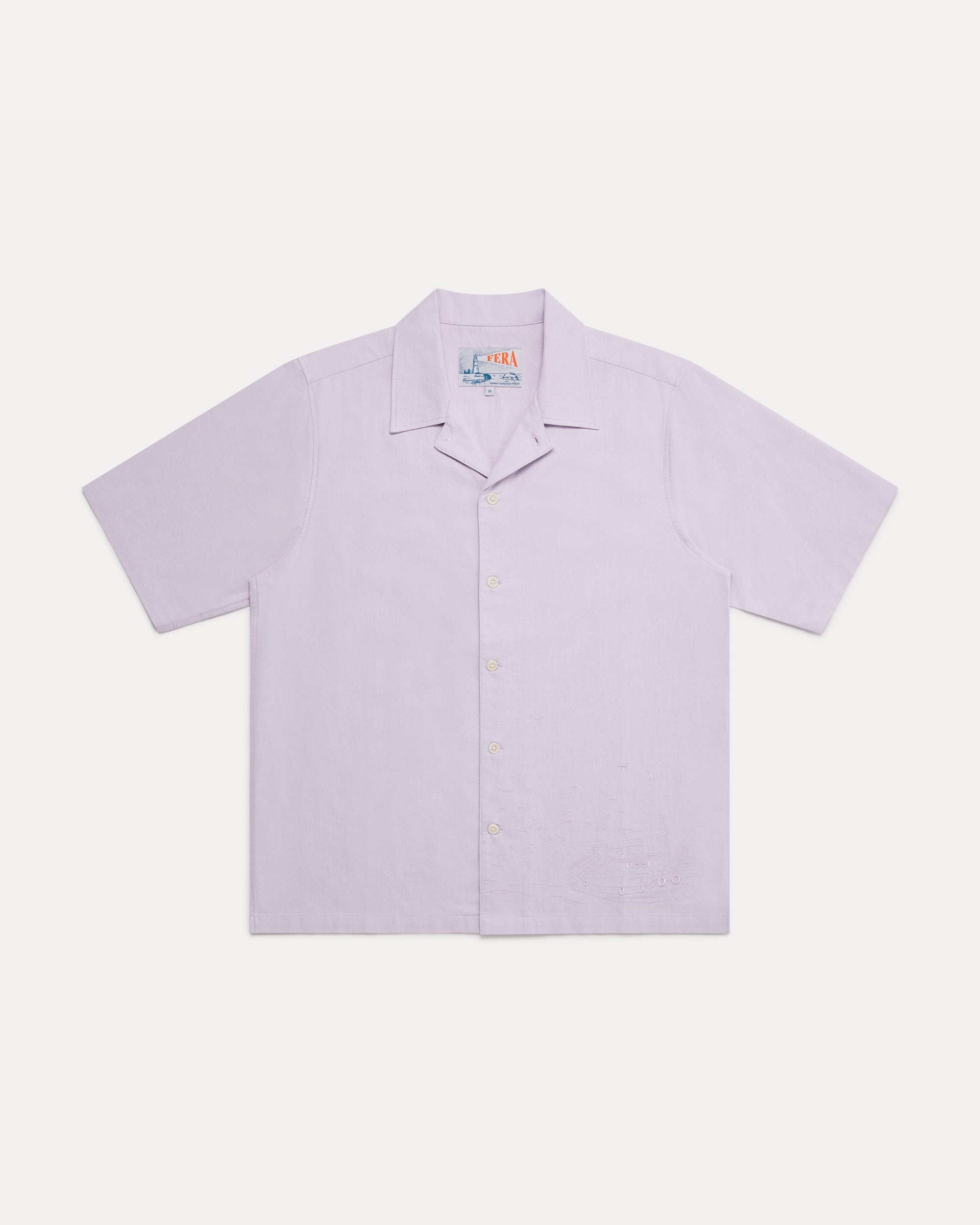 Embroidered Dune Shirt - Purple