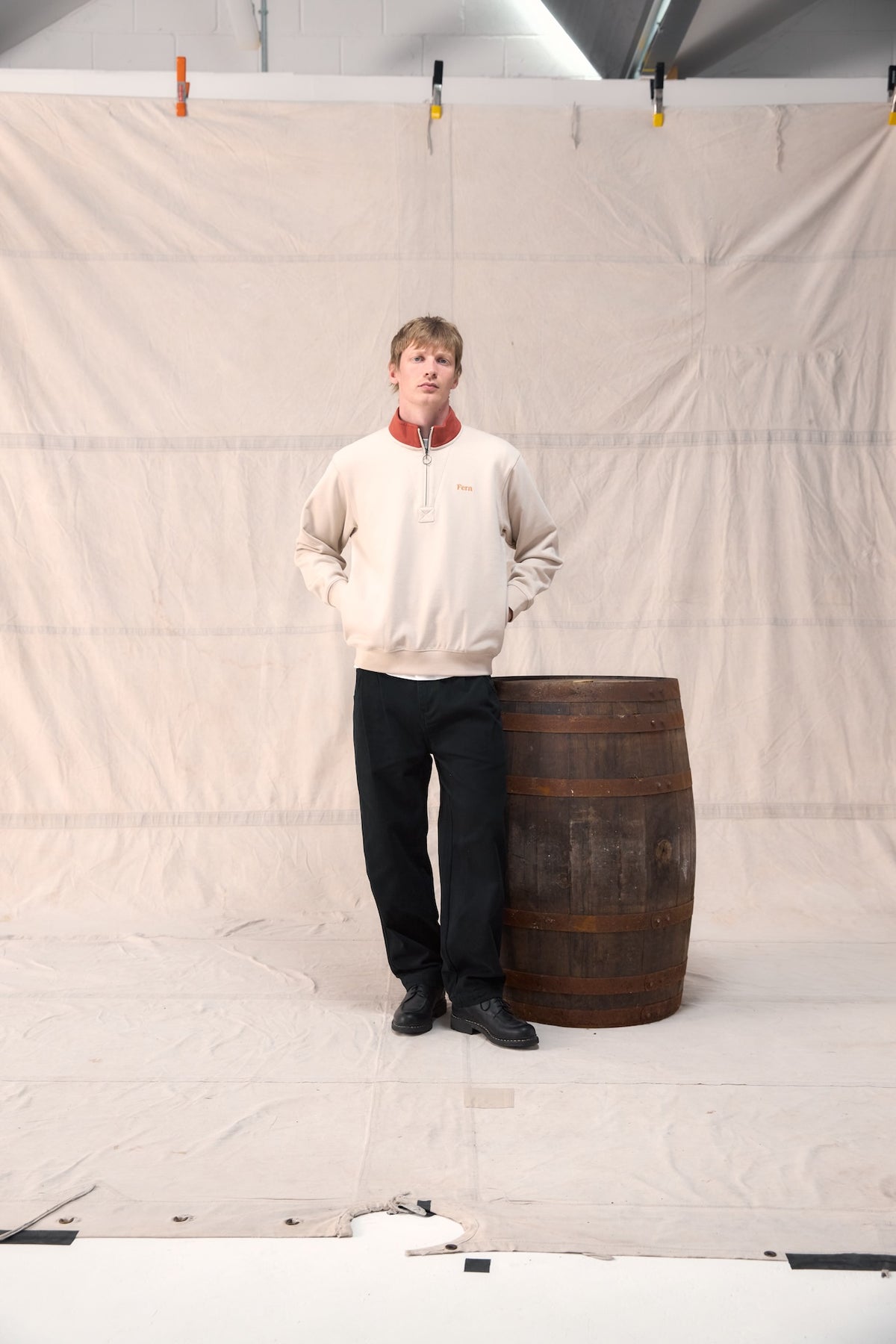 Quarter Zip - Stone