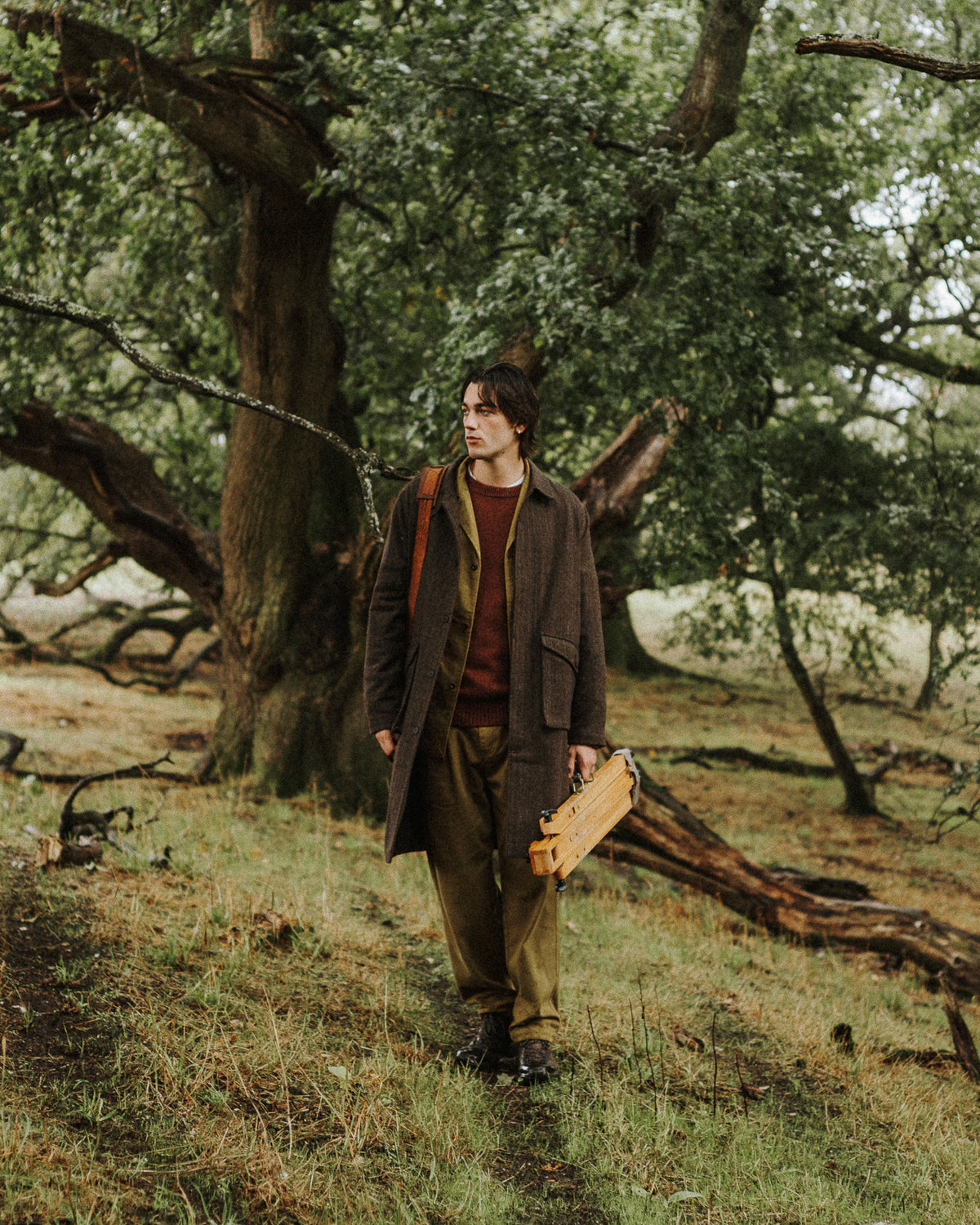 Marwood Coat - Tweed Herringbone