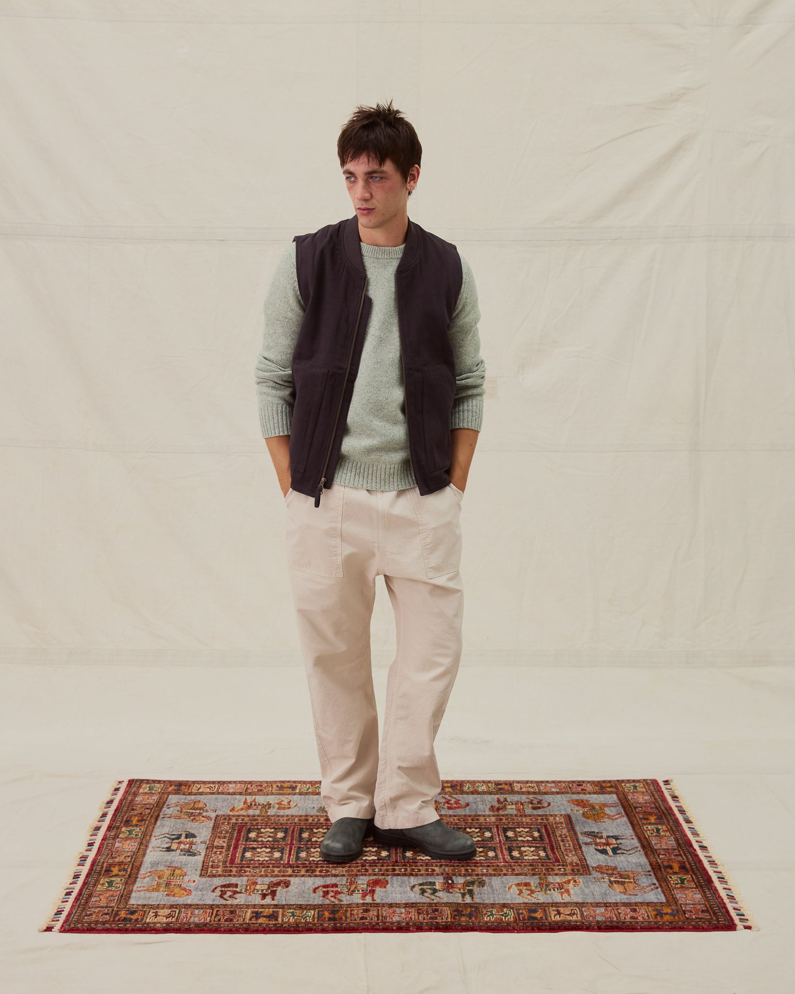 Poacher Gilet - Navy Blue