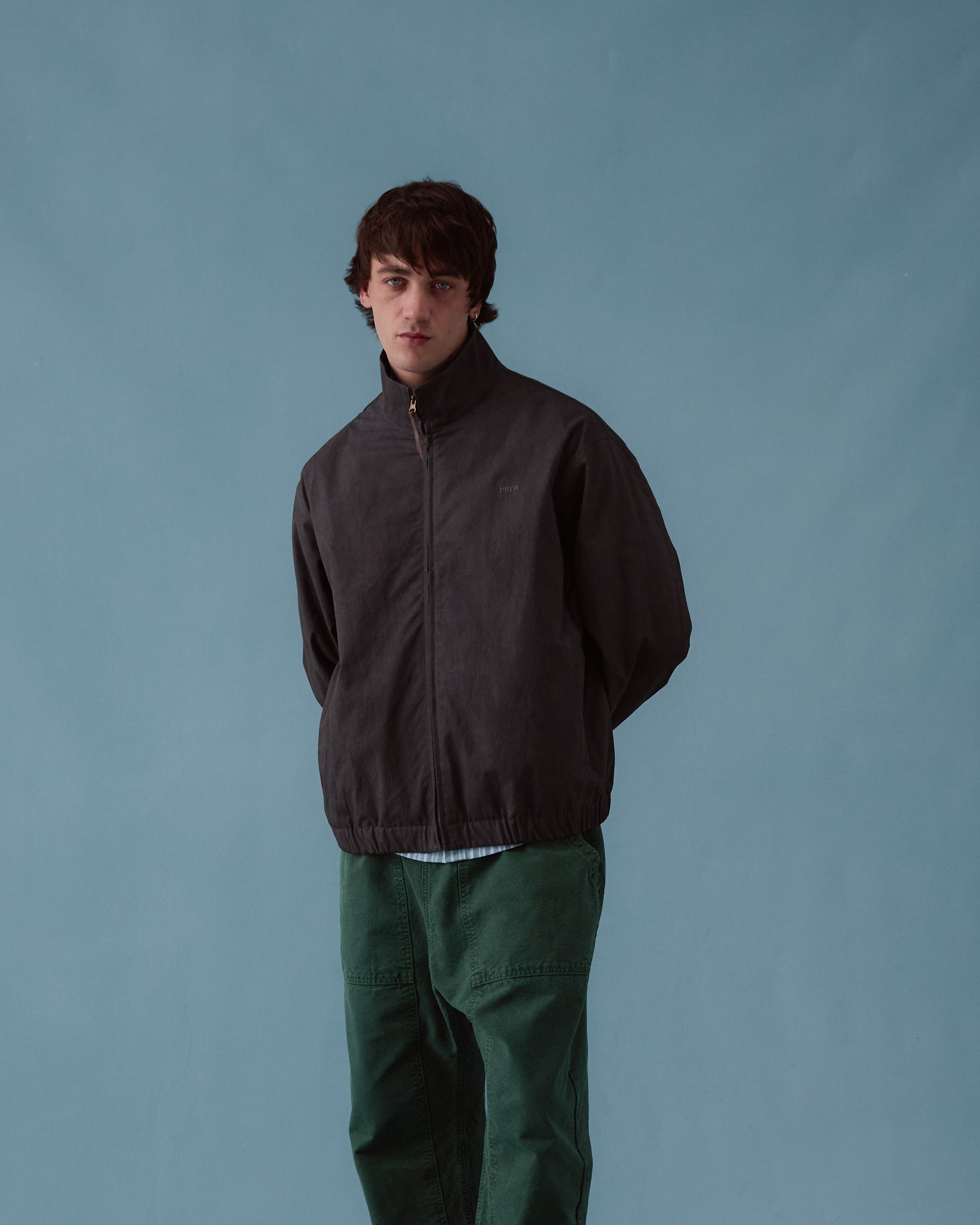 Cotton Windbreaker - Charcoal
