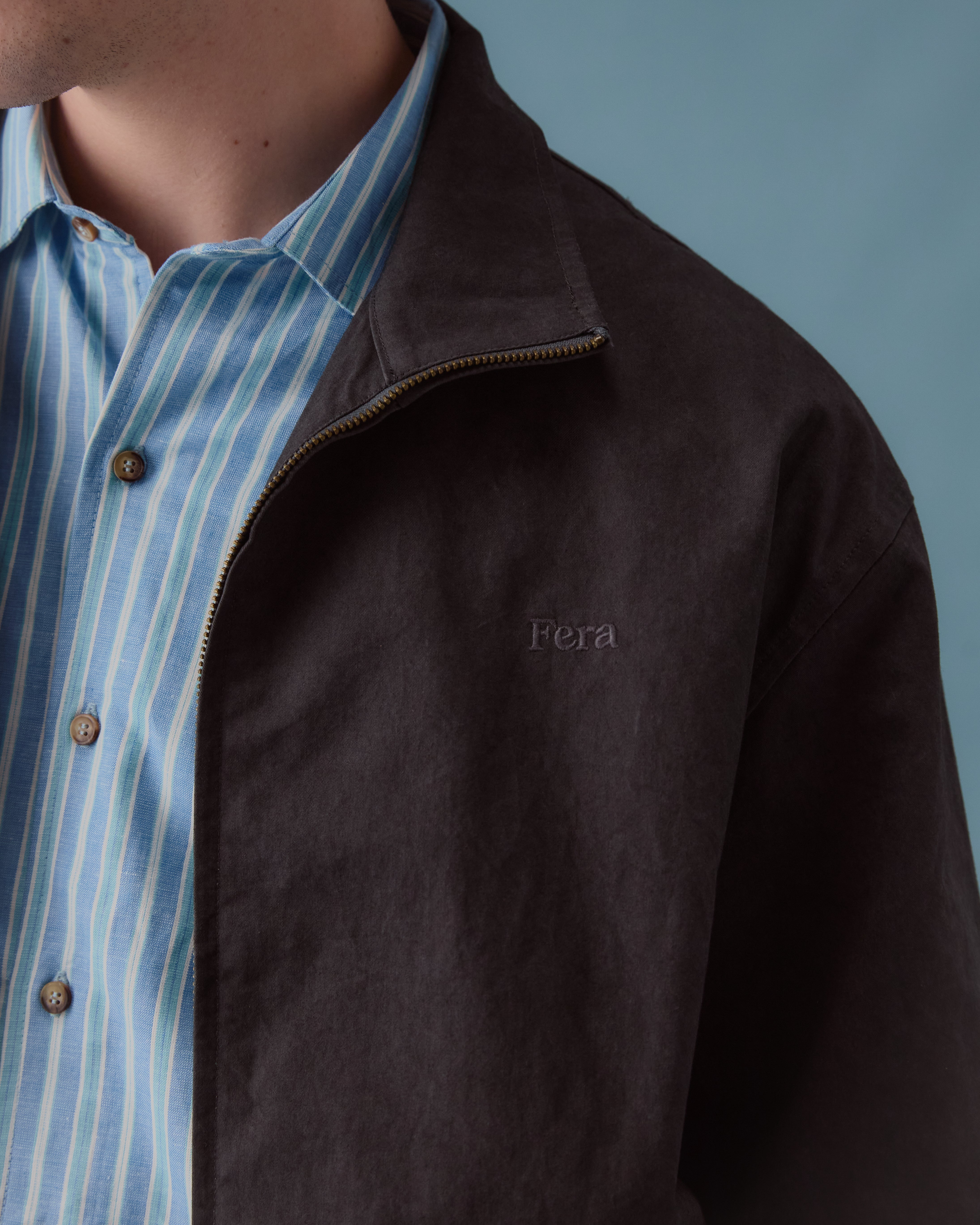 Cotton Windbreaker - Charcoal