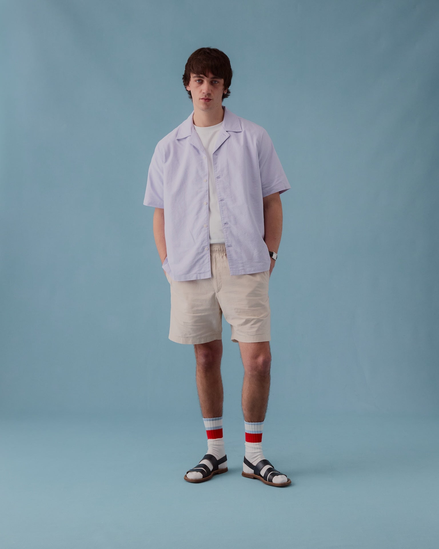 Embroidered Dune Shirt - Purple