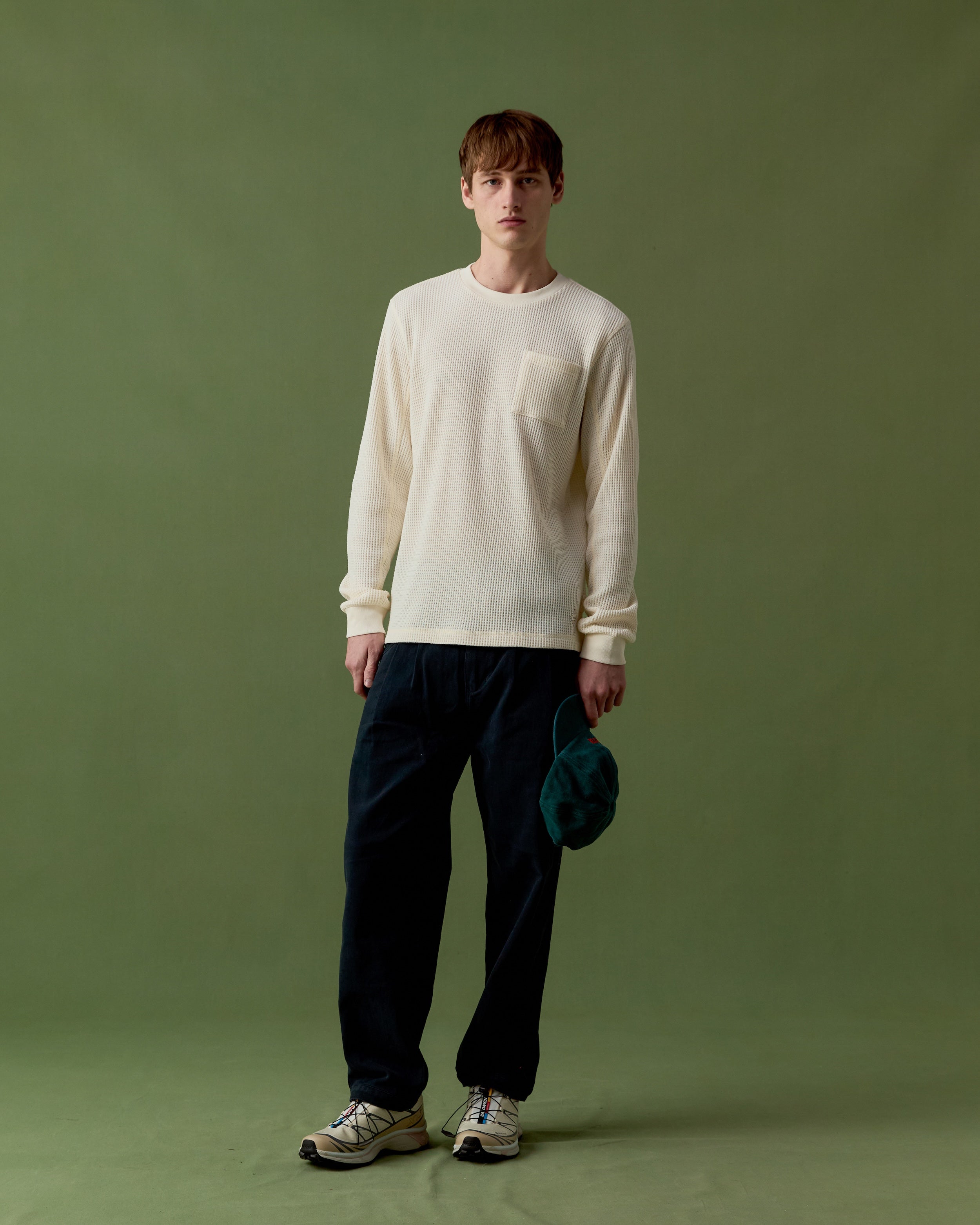 Waffle Long Sleeve - Off-White