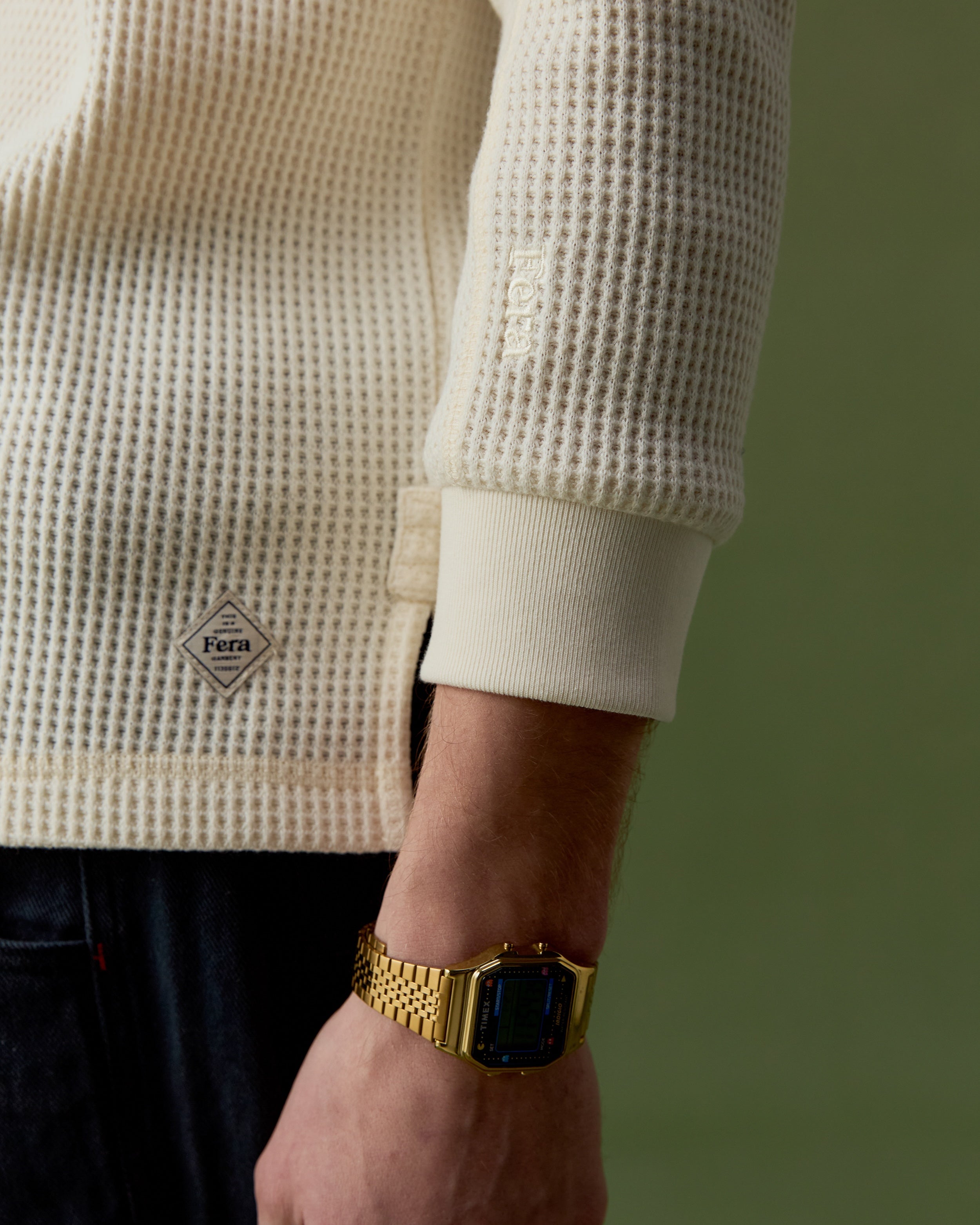 Waffle Long Sleeve - Off-White