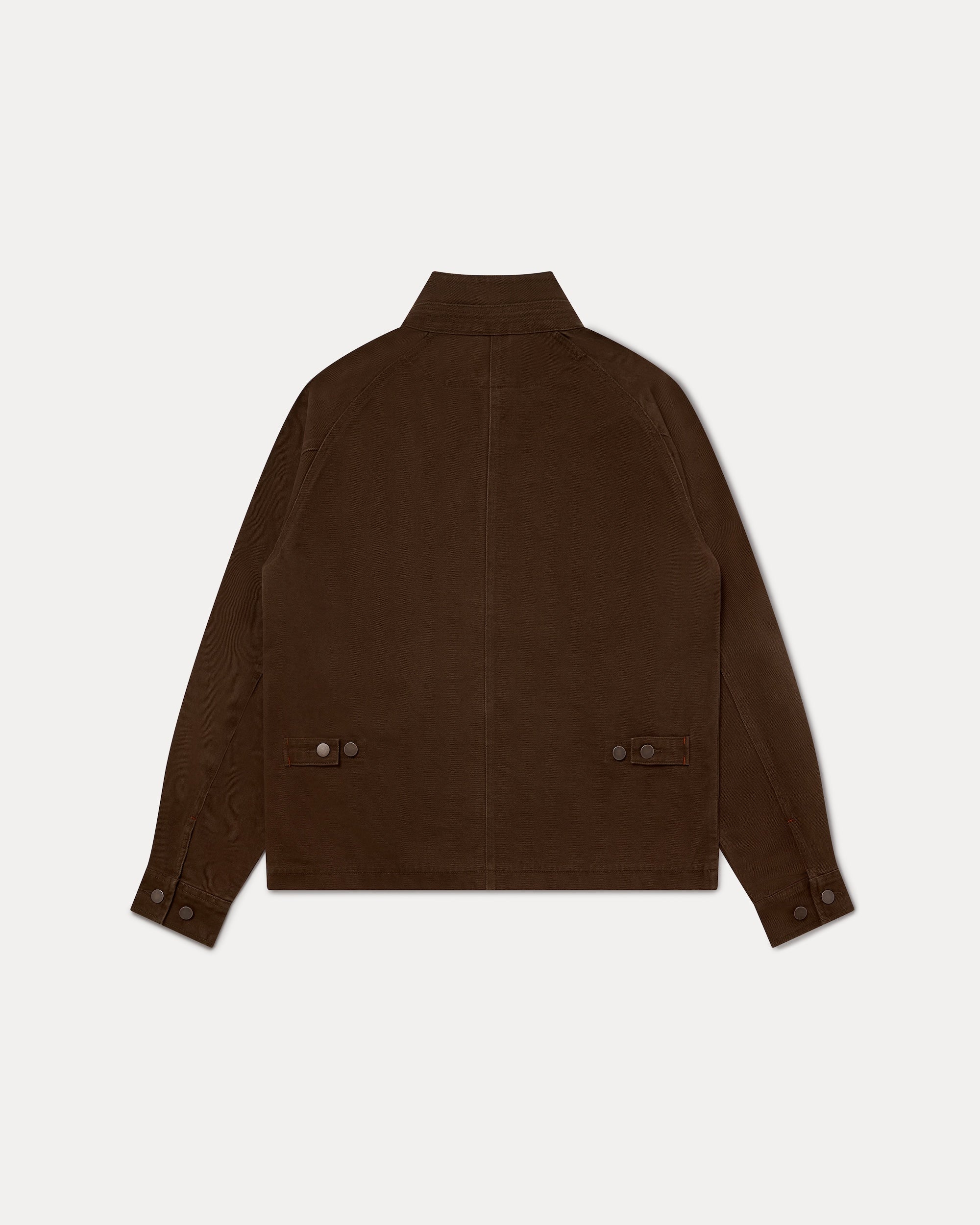 Low Collar Jacket - Brown