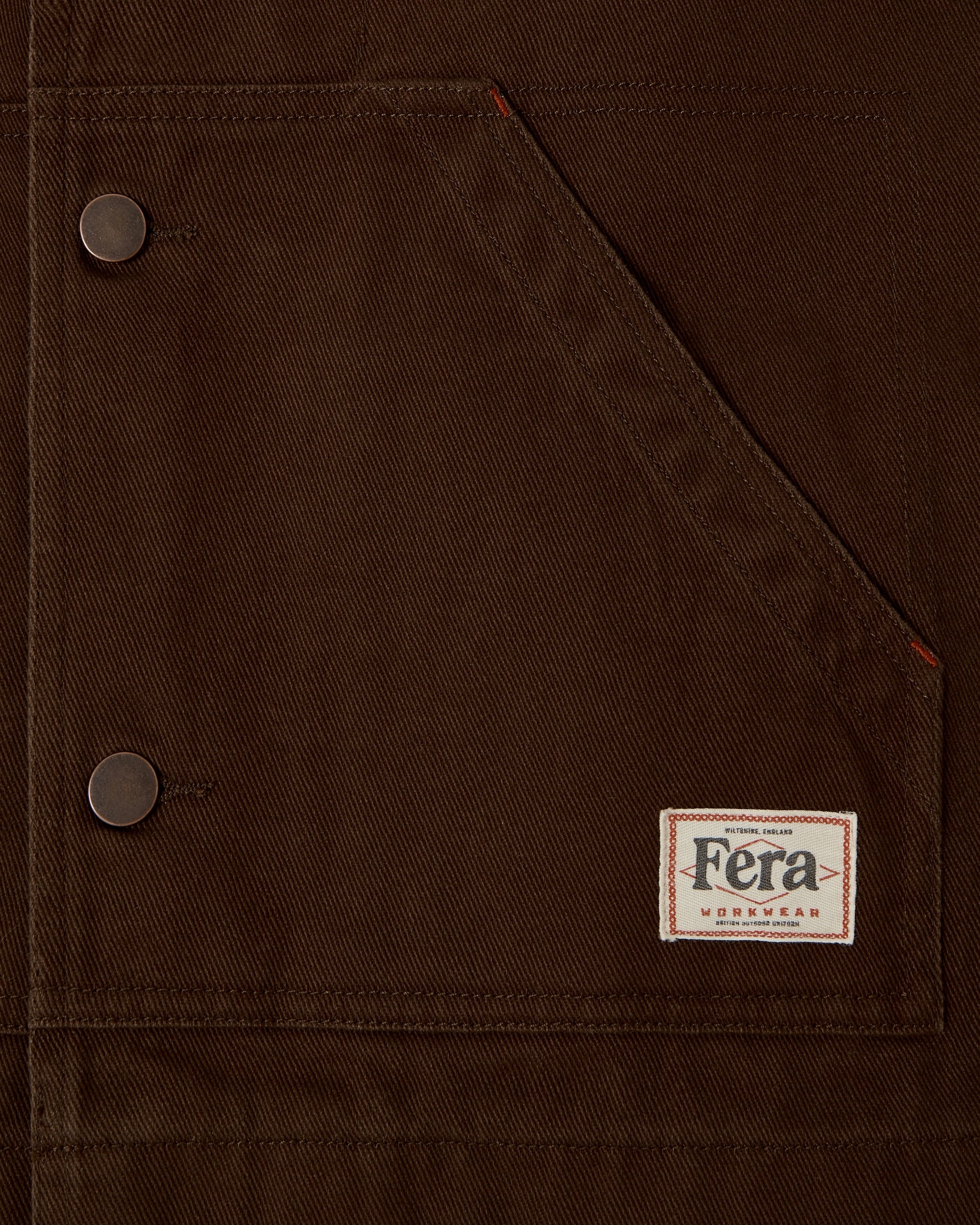 Low Collar Jacket - Brown