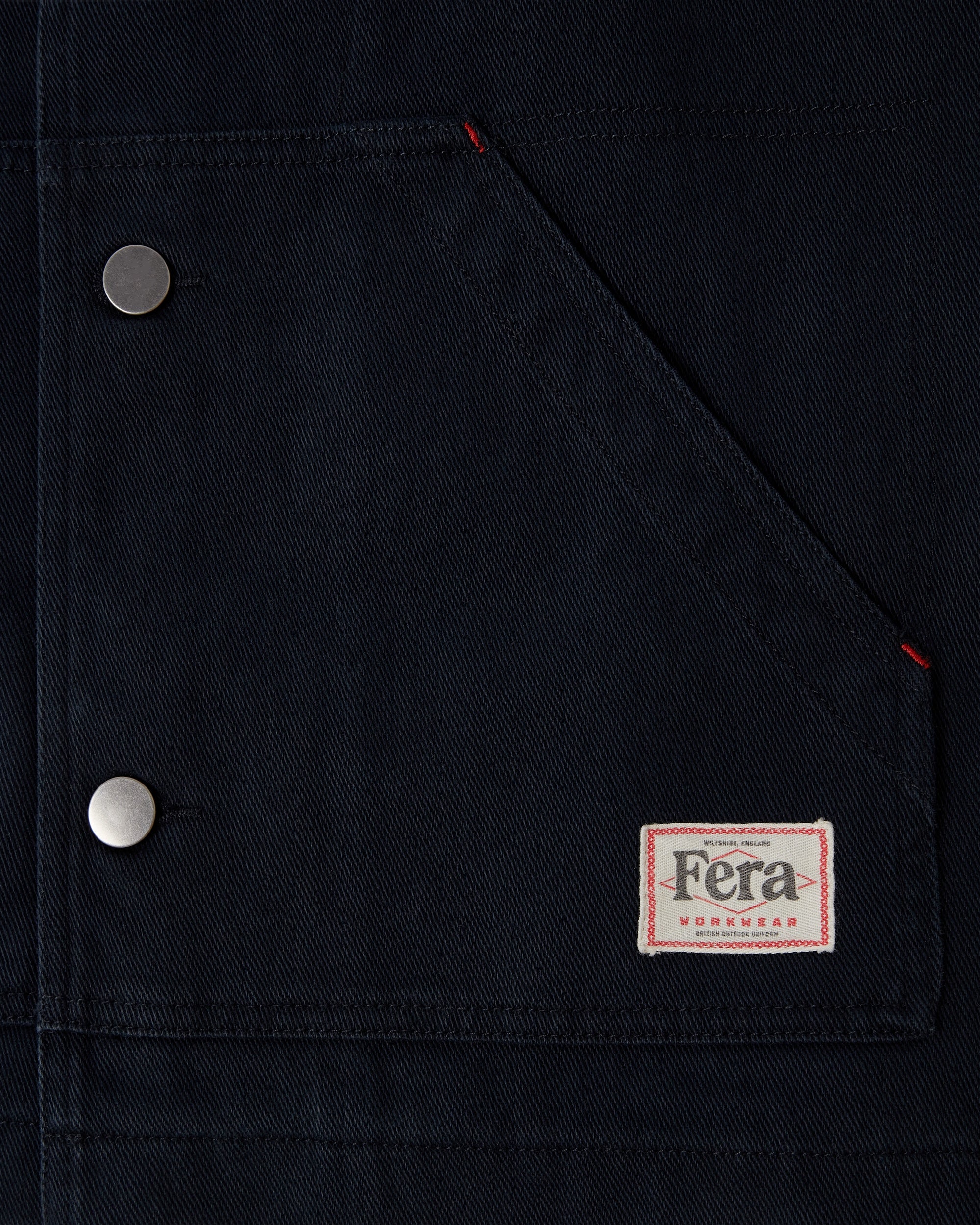 Low Collar Jacket - Navy