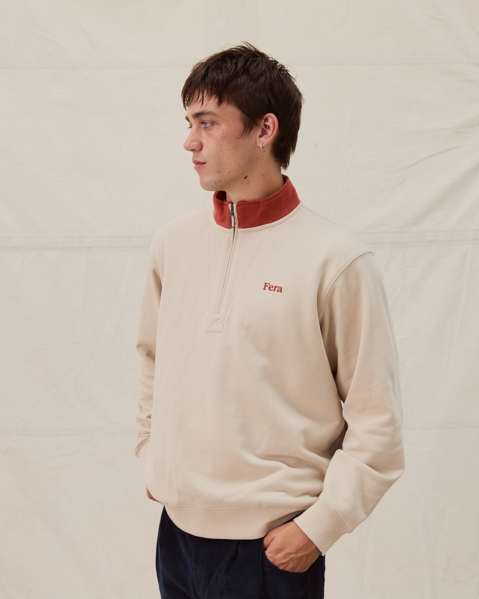 Quarter Zip - Stone