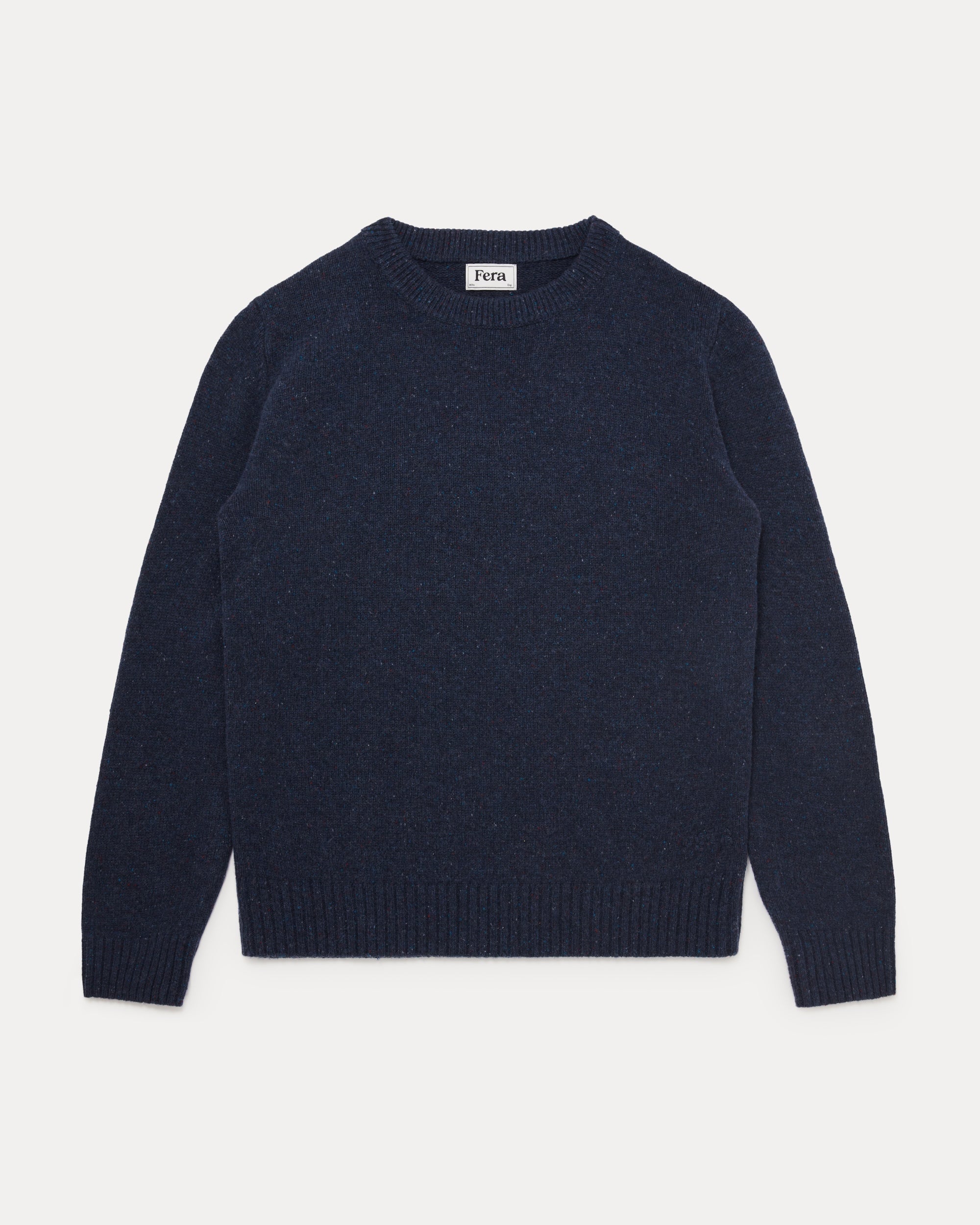 ニット+セーター ponpon PPP cutting V knit navy Men's V Neck Basic Knitwear Sweater - Navy Blue – SEMENTA