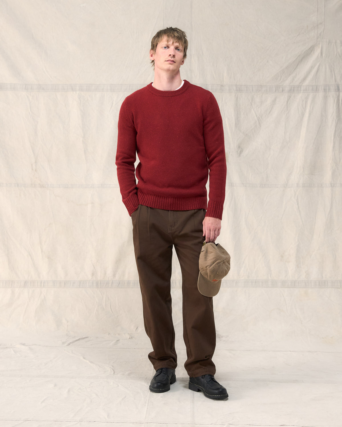 The Fera Peewit Knit in Bonfire