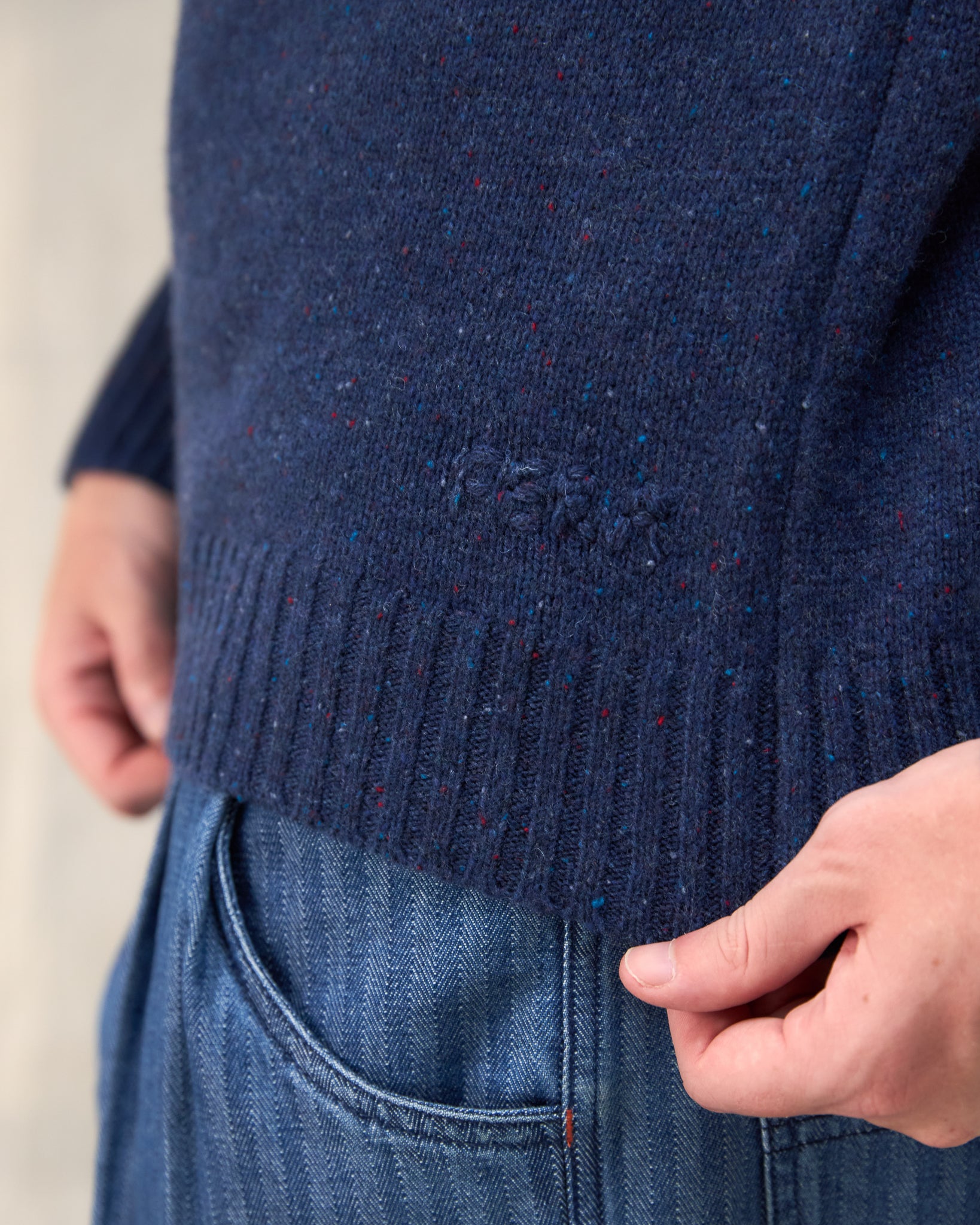 The Fera Peewit Knit in Navy