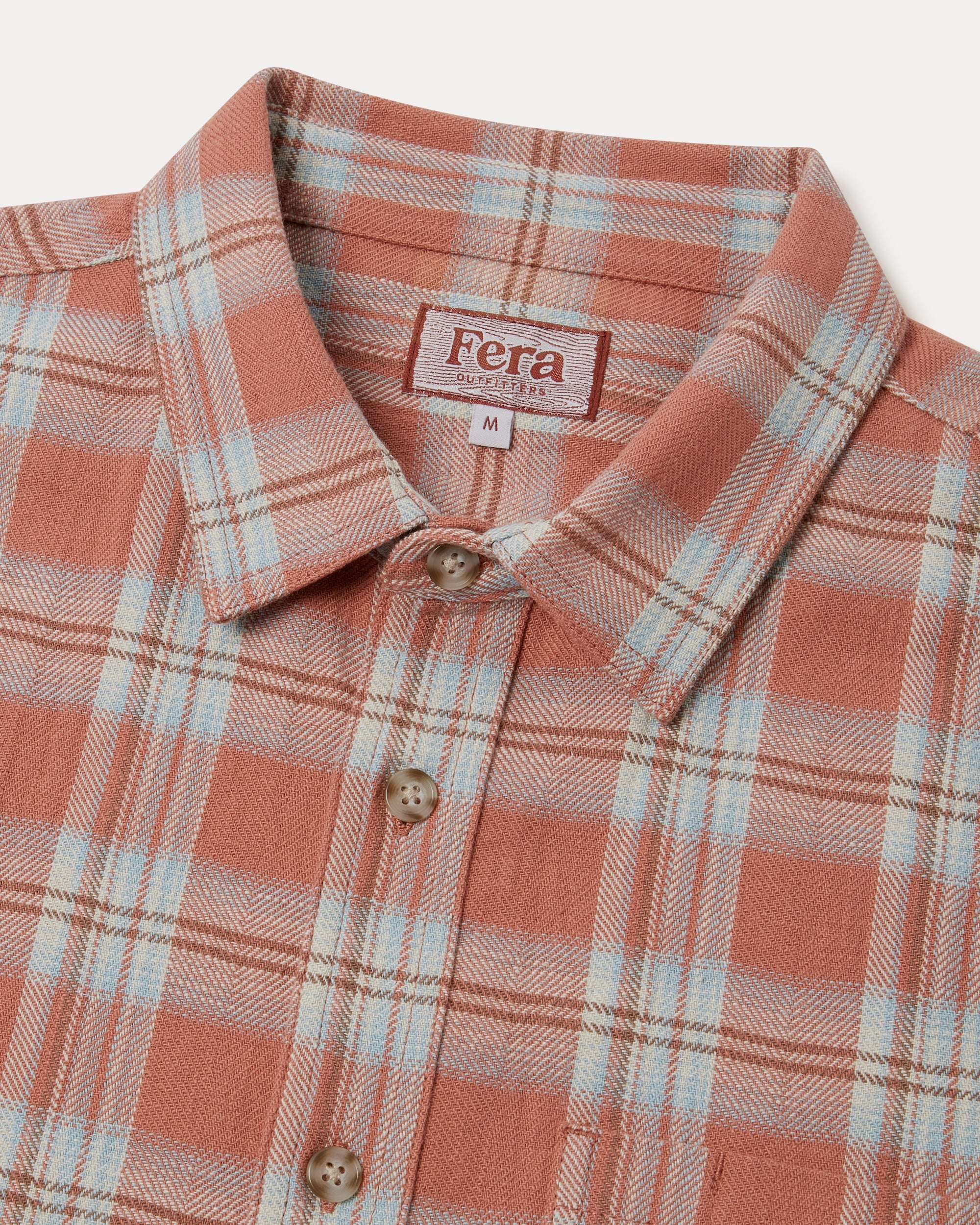 Japanese Flannel Shirt - Dusty Pink