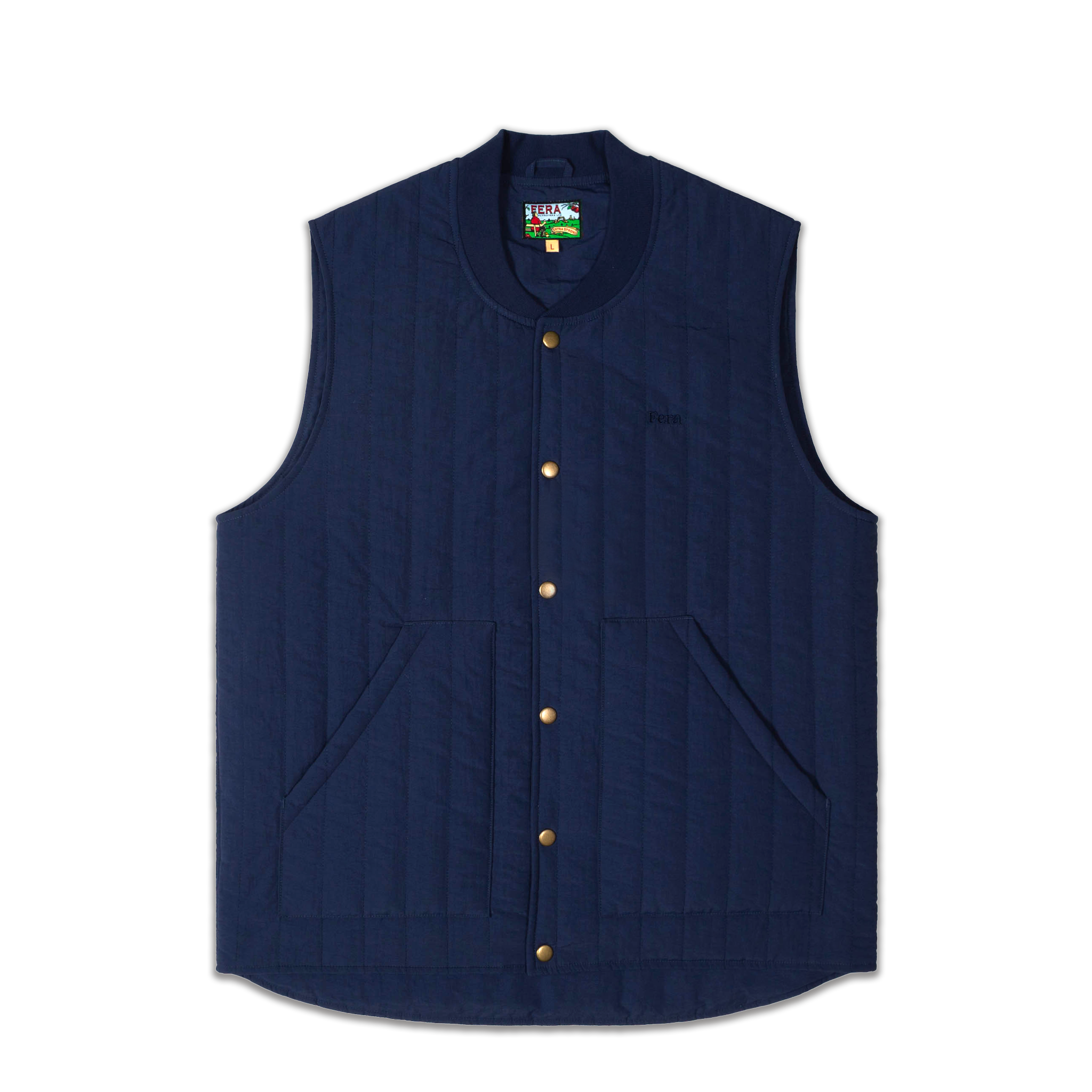 Fera Quilted Gilet - Navy