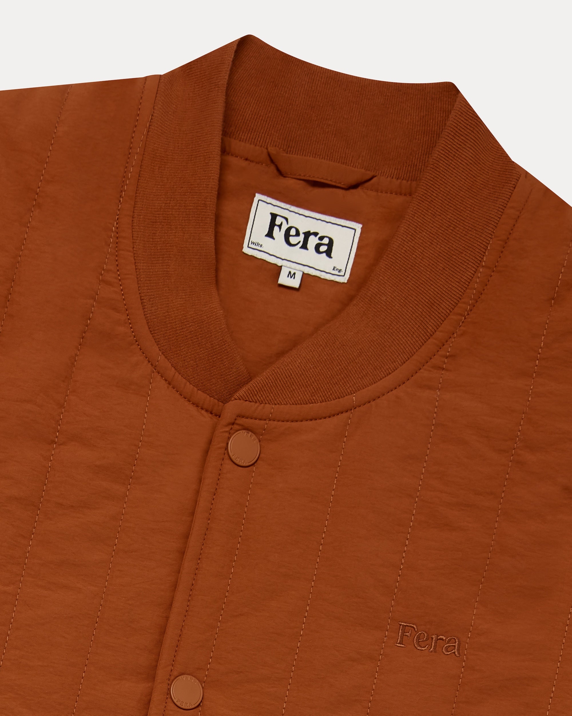 Quilted Gilet - Rust