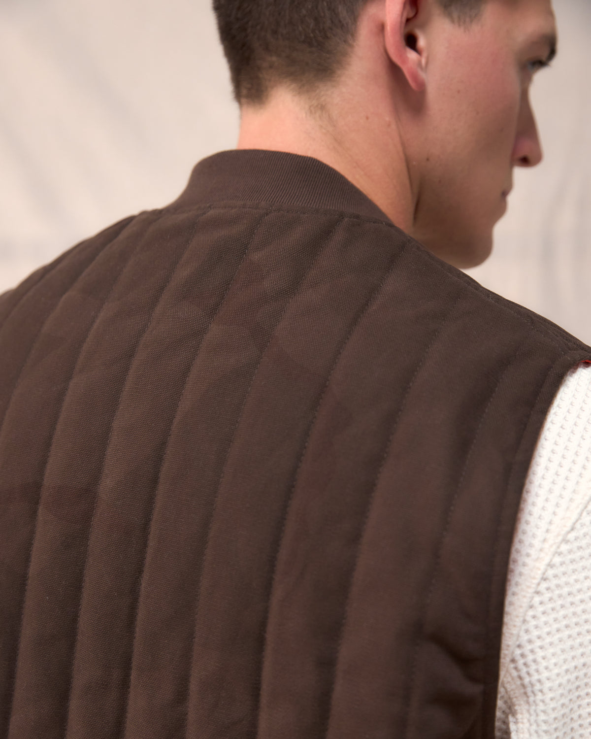 Quilted Gilet - Cotton Camo