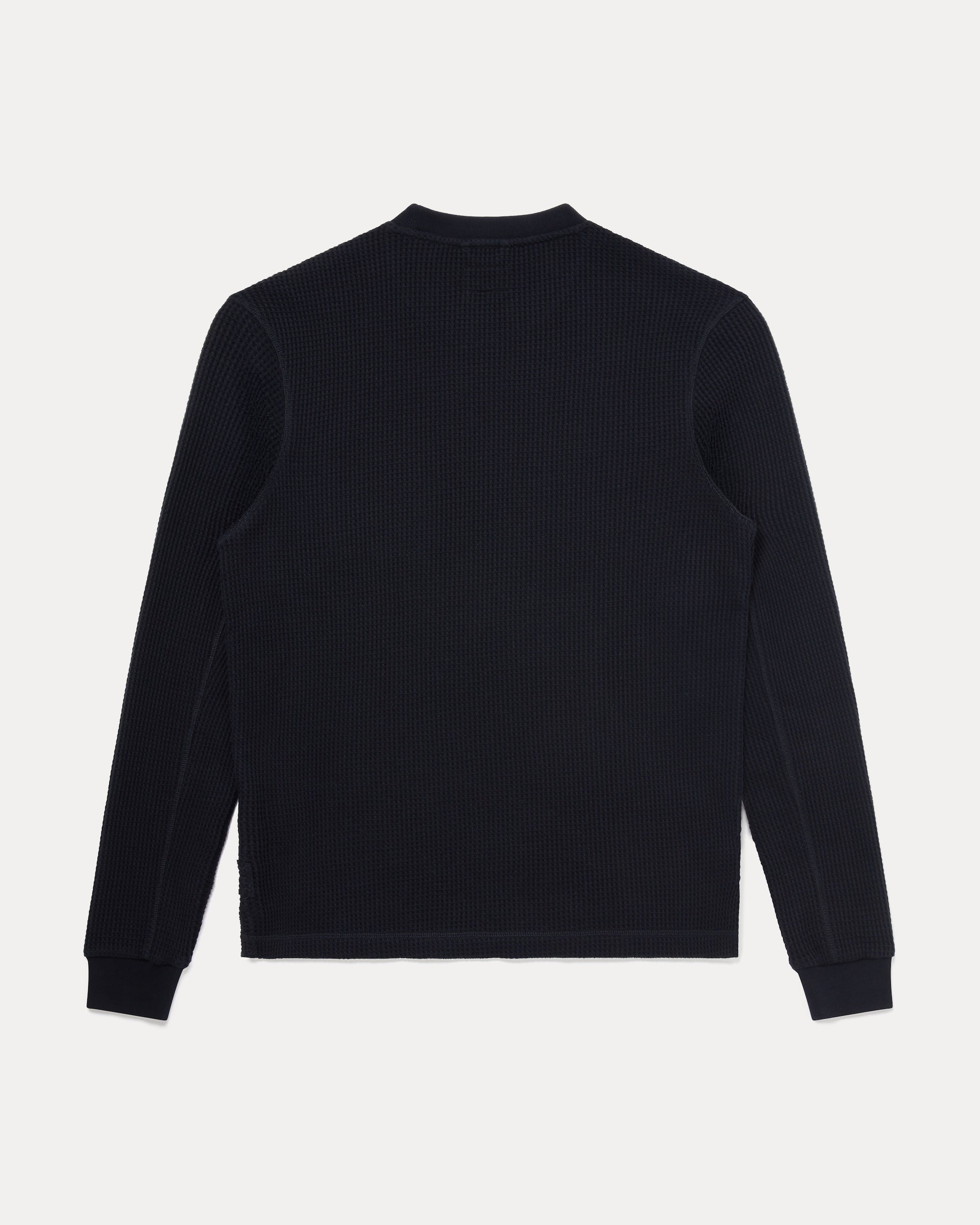Waffle Long Sleeve - Navy