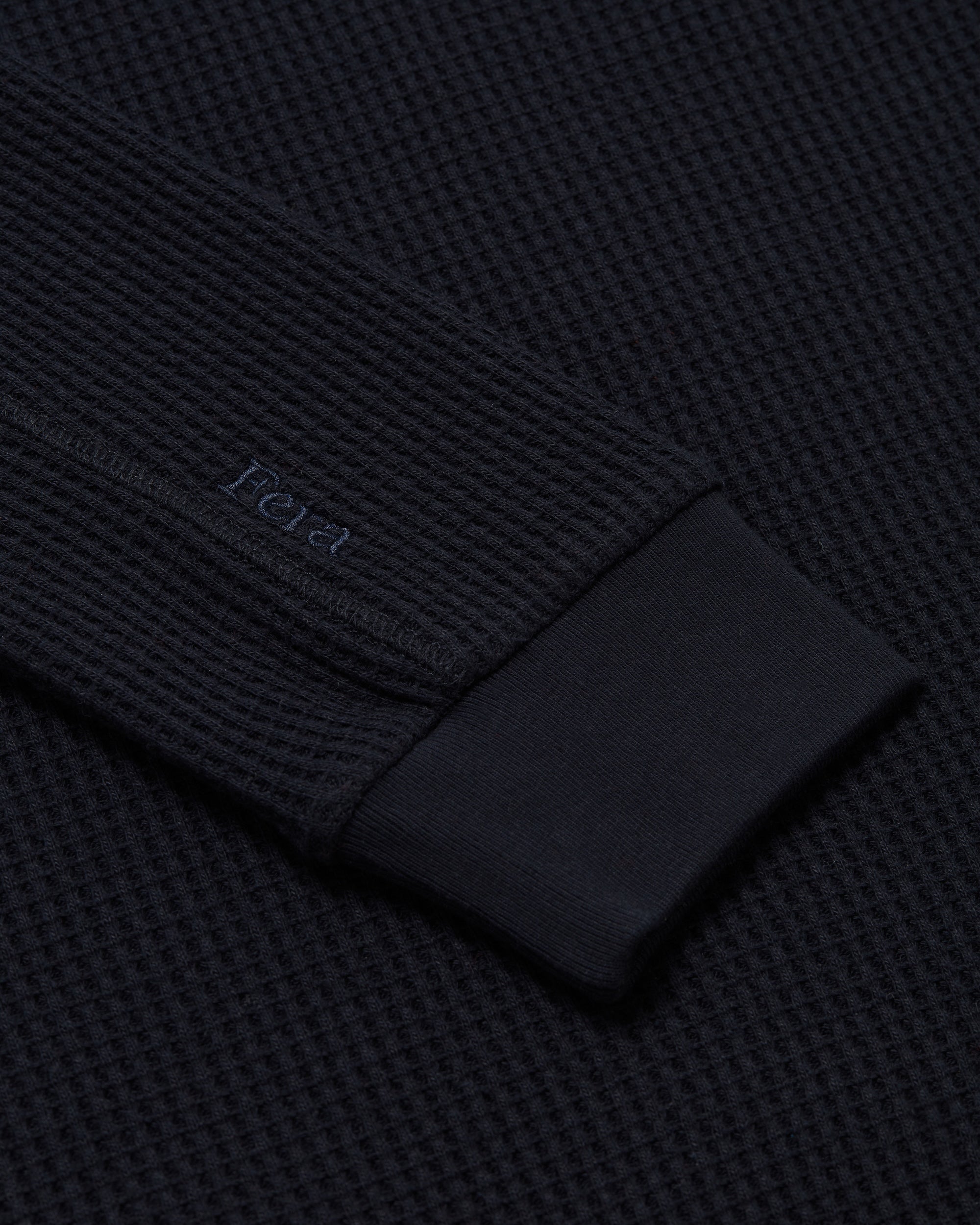 Waffle Long Sleeve - Navy
