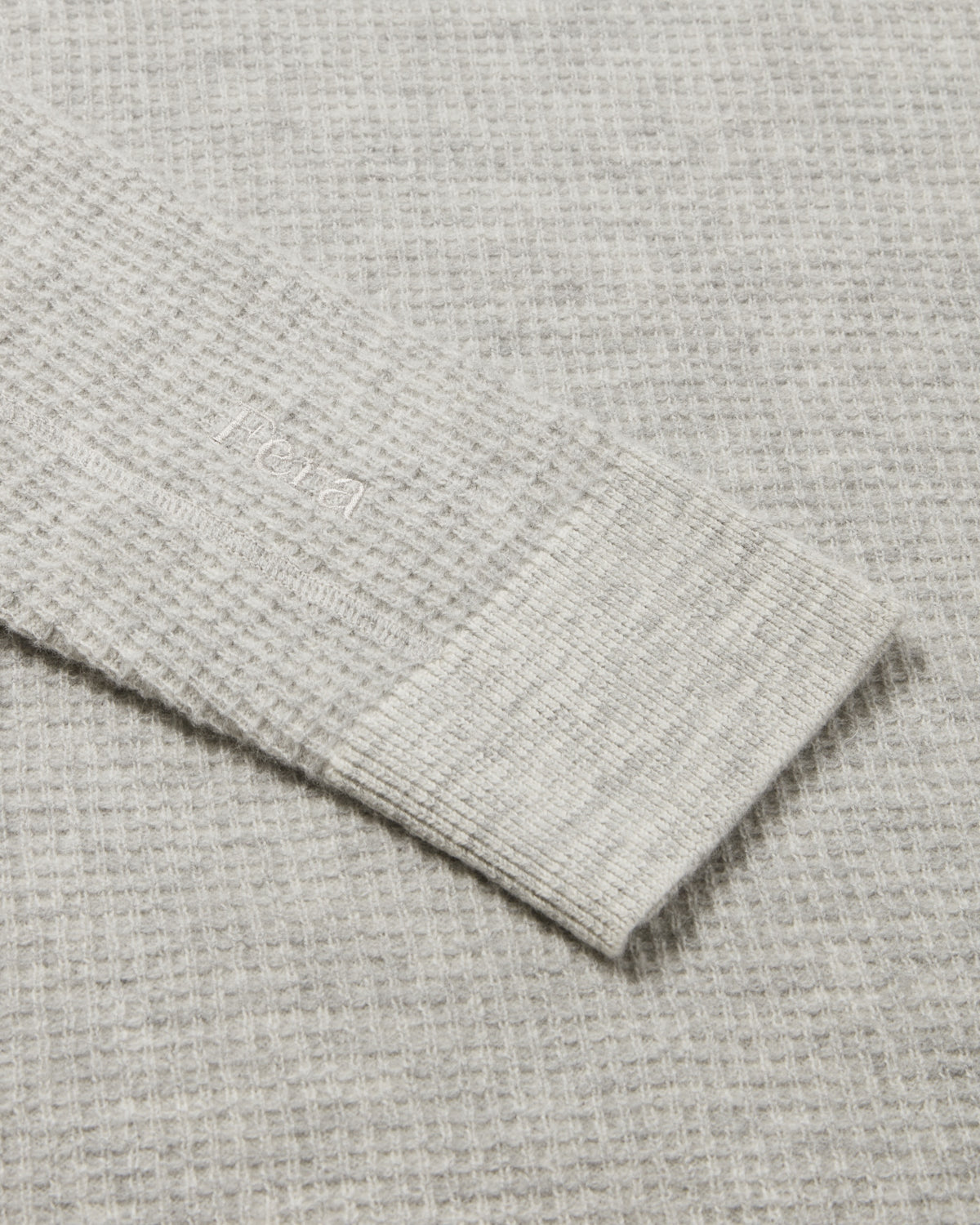 Wool Waffle Long Sleeve - Grey