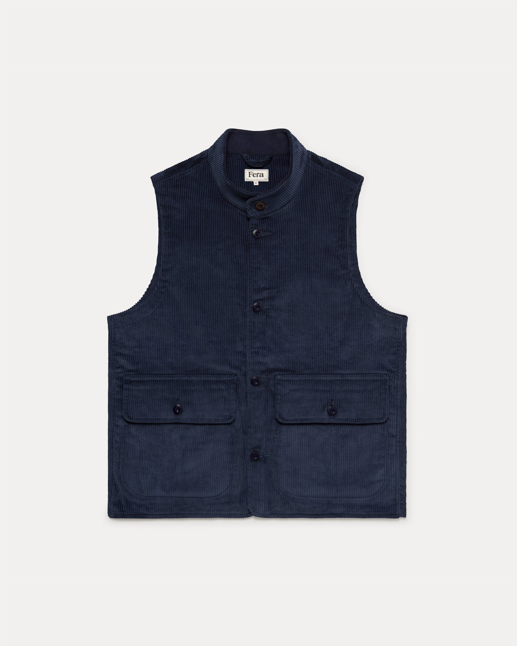 Cord Wandle Vest  - Navy