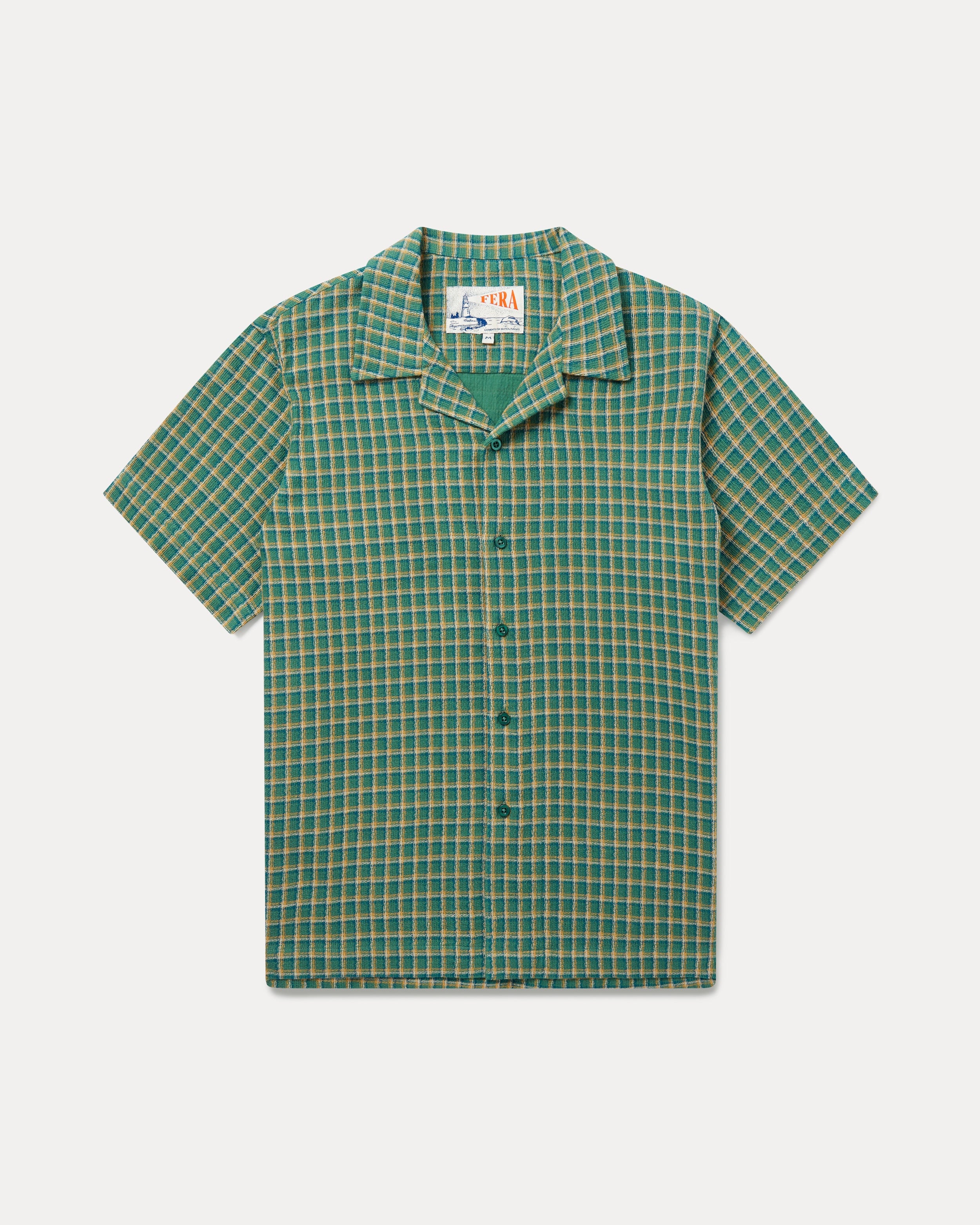 Cuban Collar Shirt - Japanese Weave
