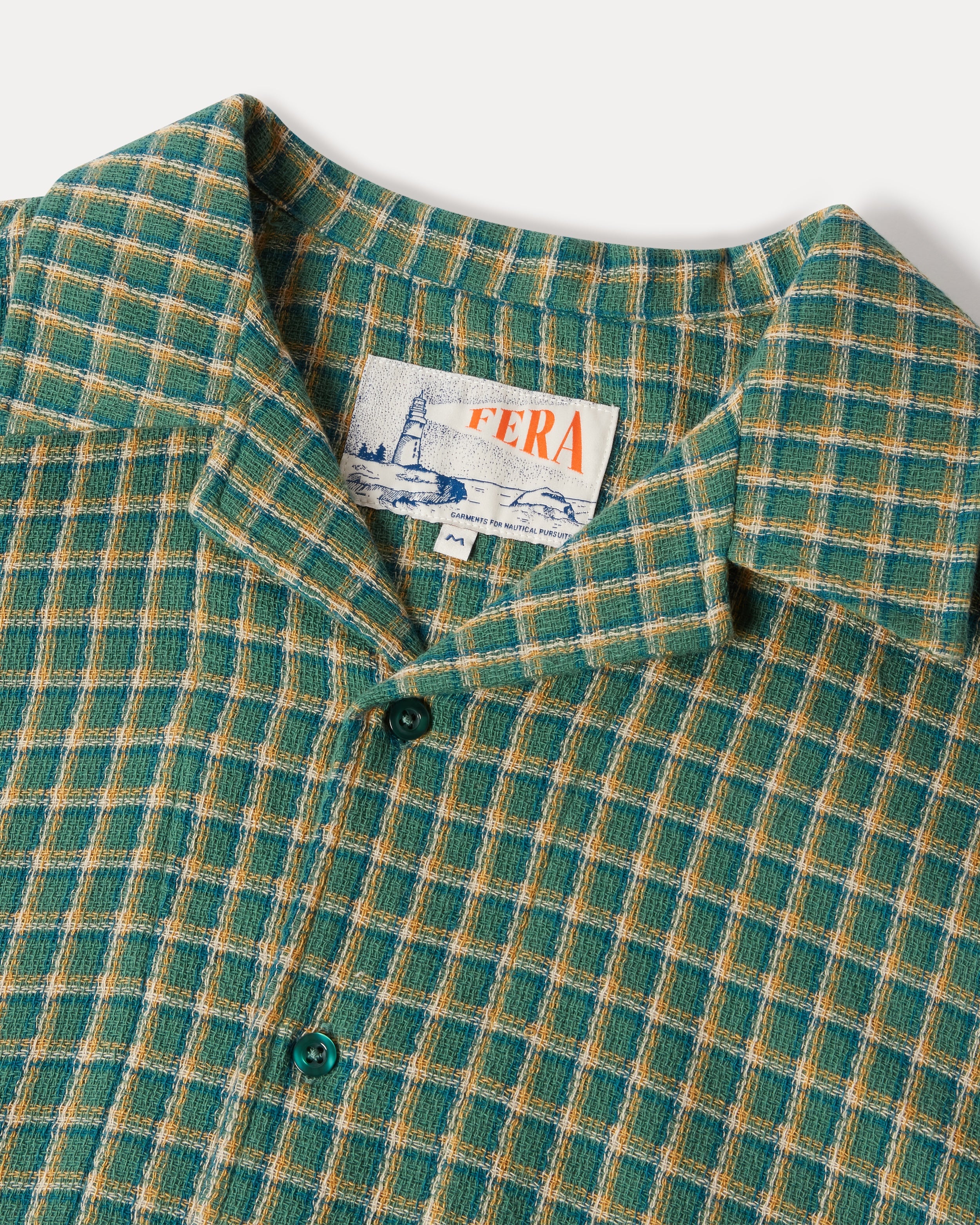Fera Cuban Collar Shirt | Japanese Dobby Cotton