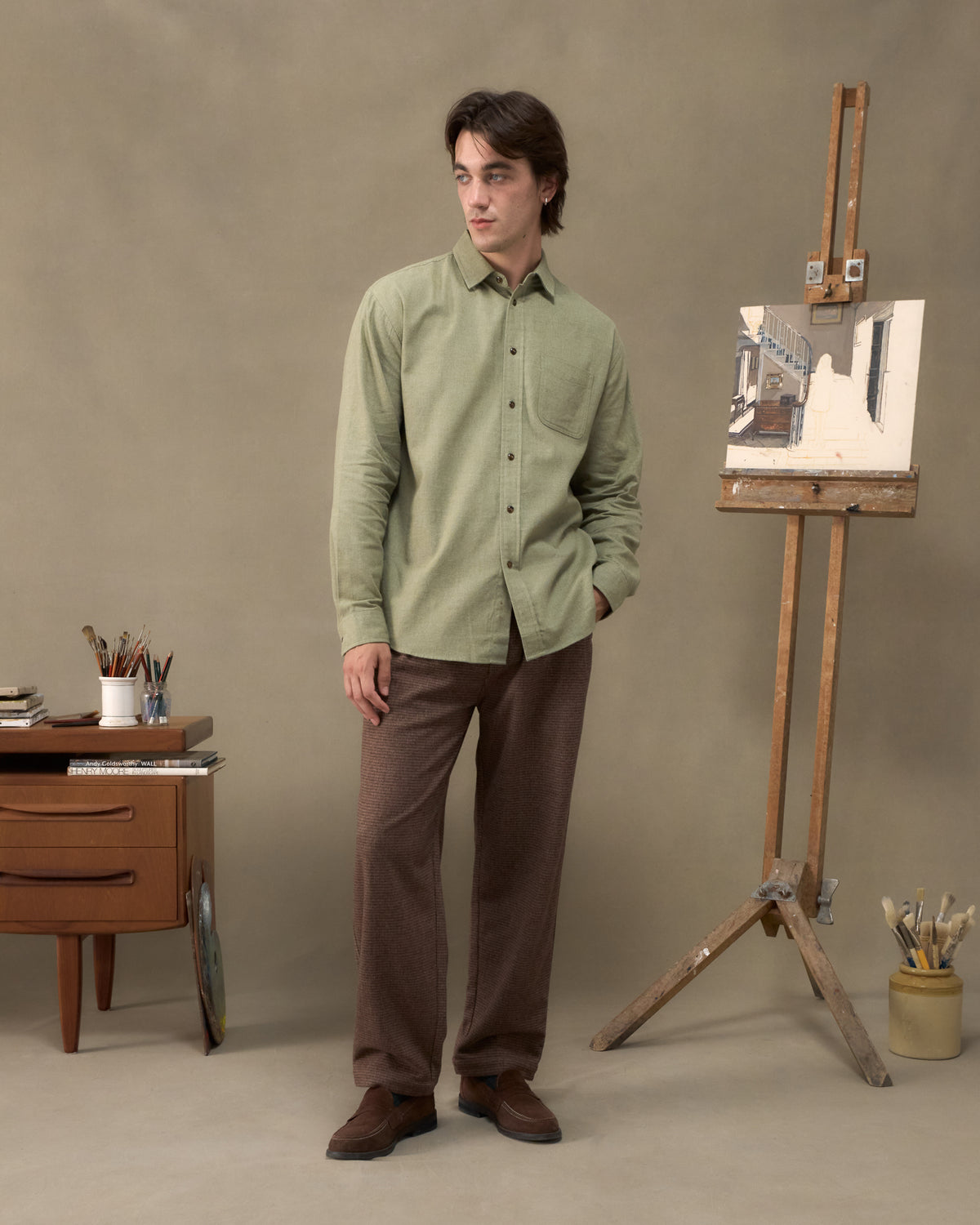 Avon Shirt - Brushed Green