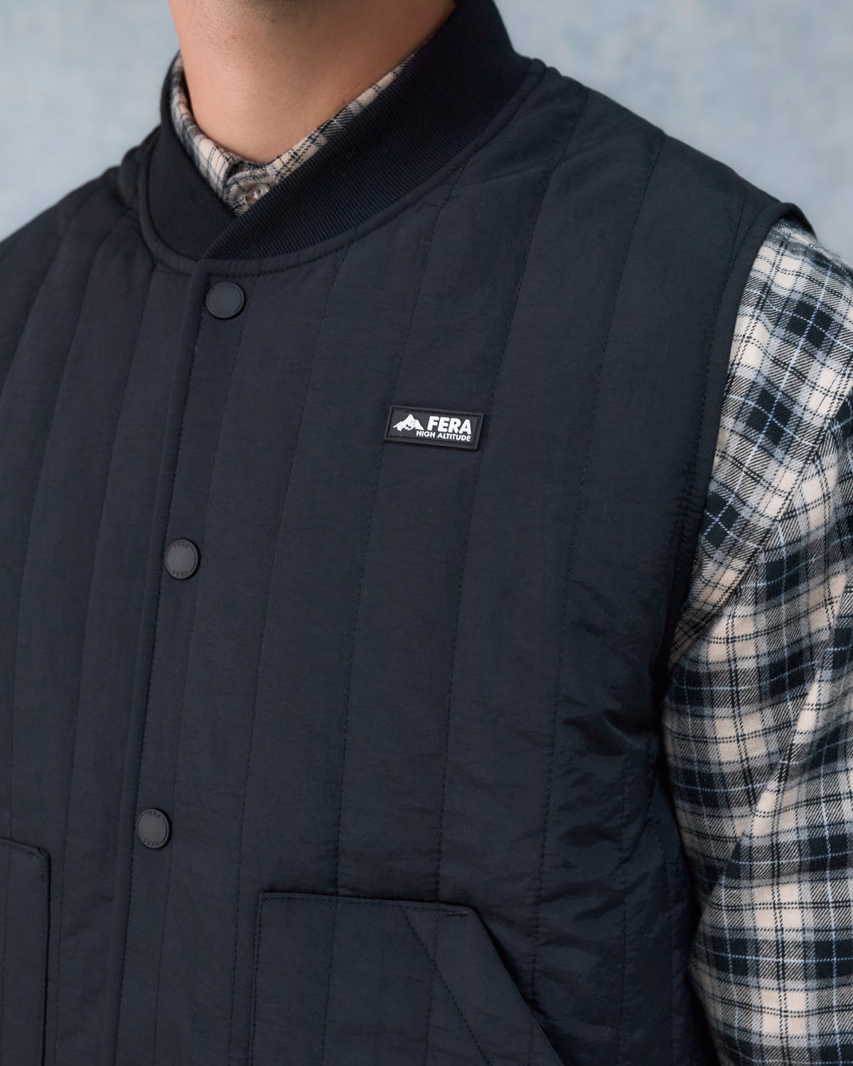 Quilted Gilet - Black