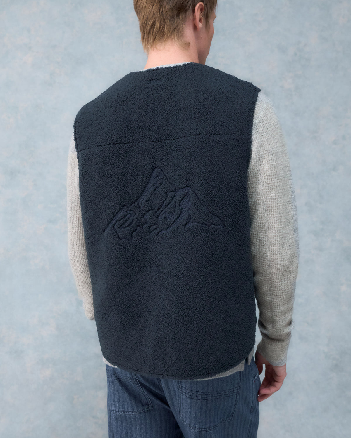 Reversible Sherpa Gilet - Red
