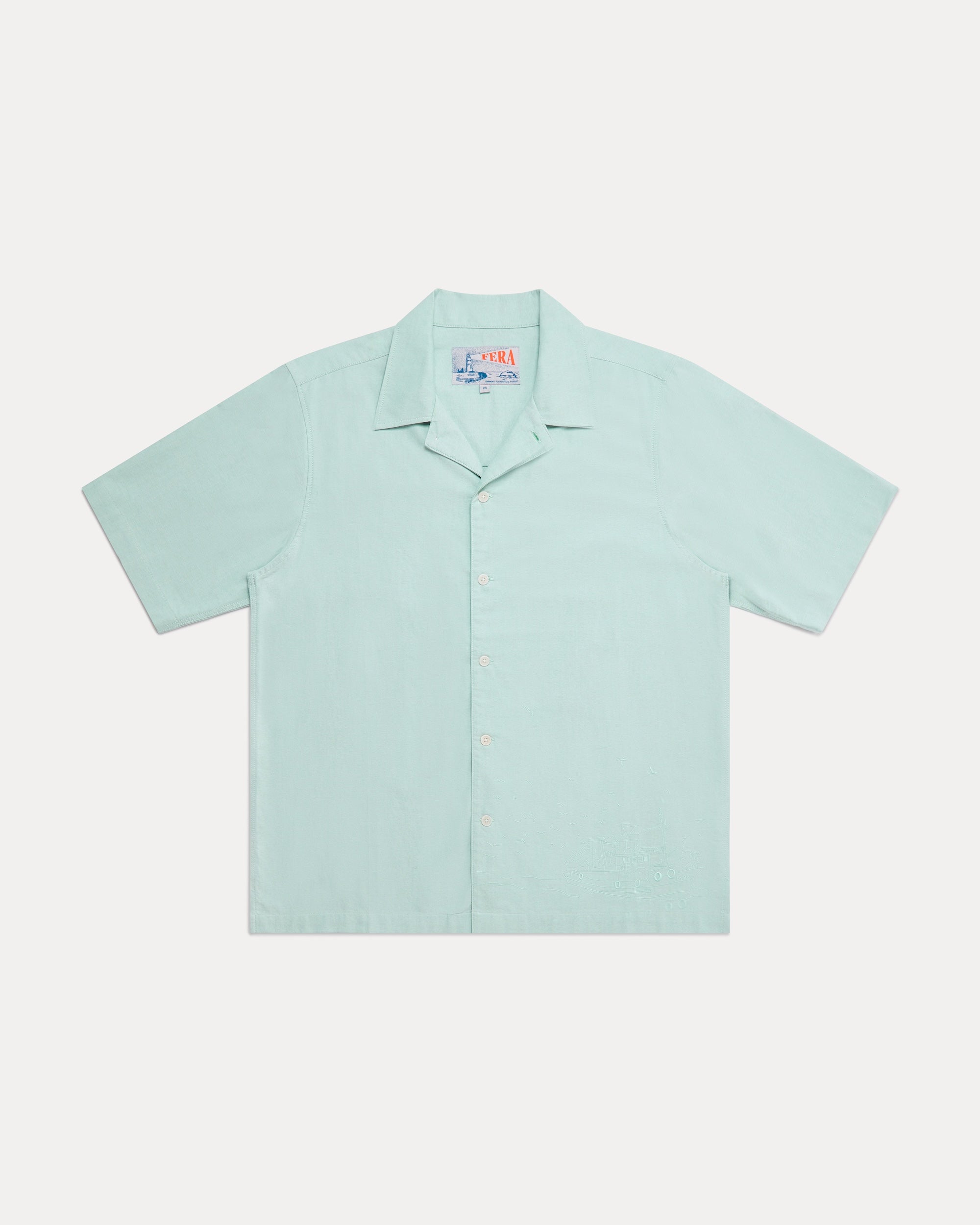 Embroidered Dune Shirt - Mint