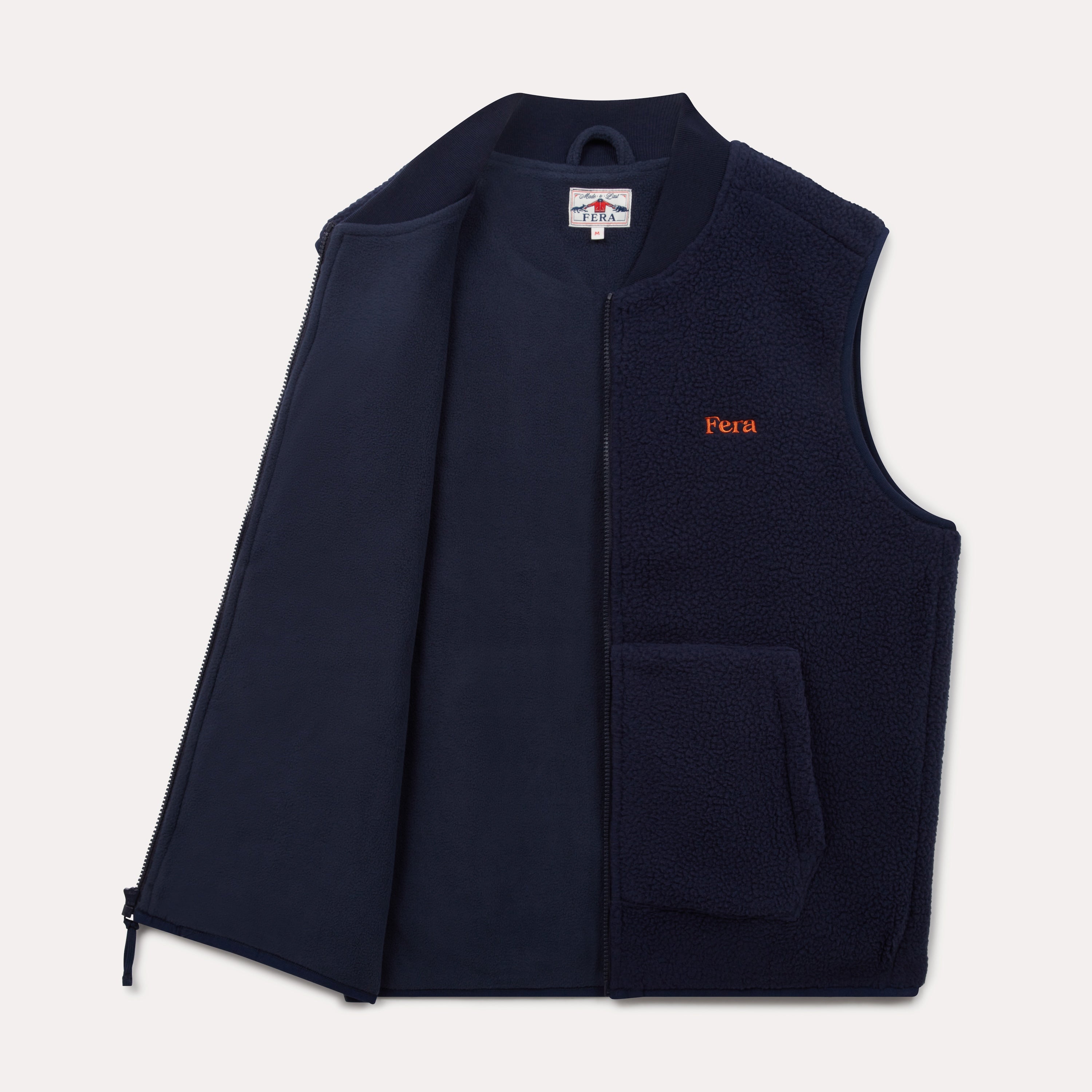 Fera Fleece Gilet - Hapwarm - Navy Blue