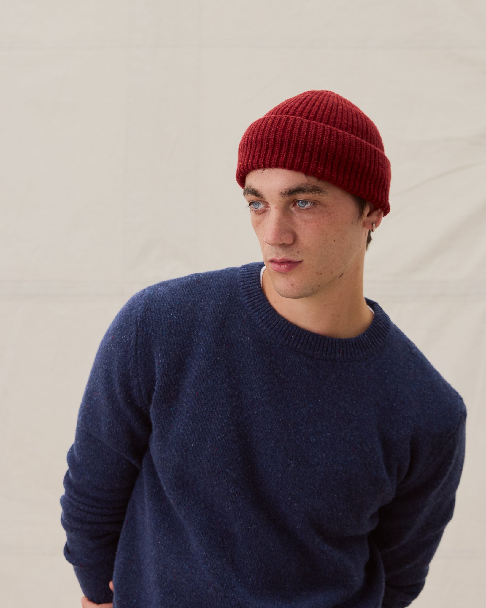 Merino Beanie - Bonfire