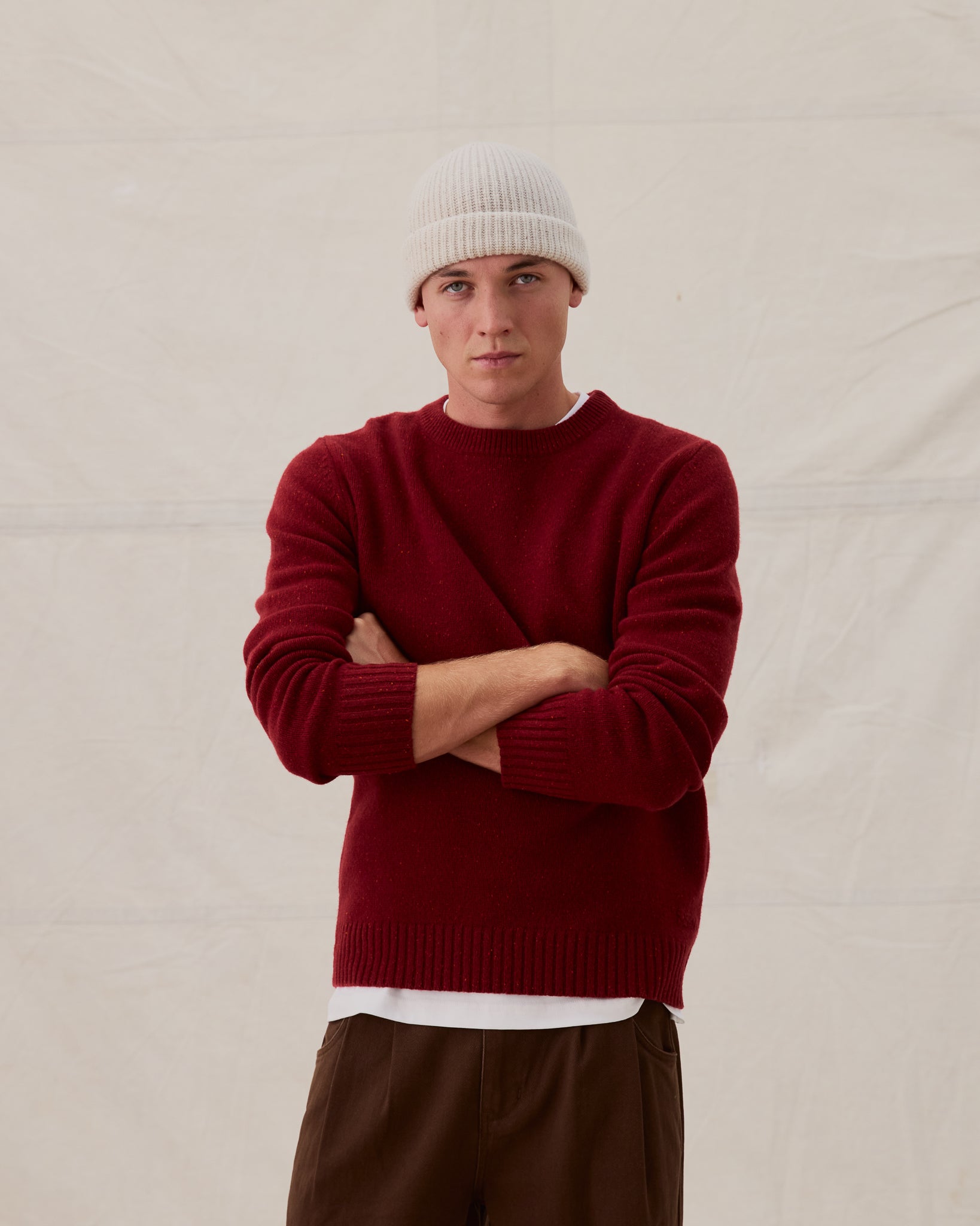 Merino Beanie - Ecru