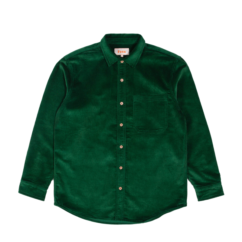 Fera Green Cord Shirt