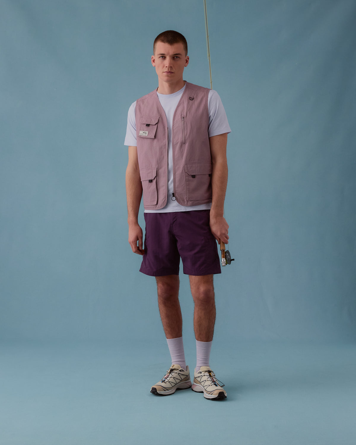 Fera Wading Vest – Purple | Ripstop Cotton Vest