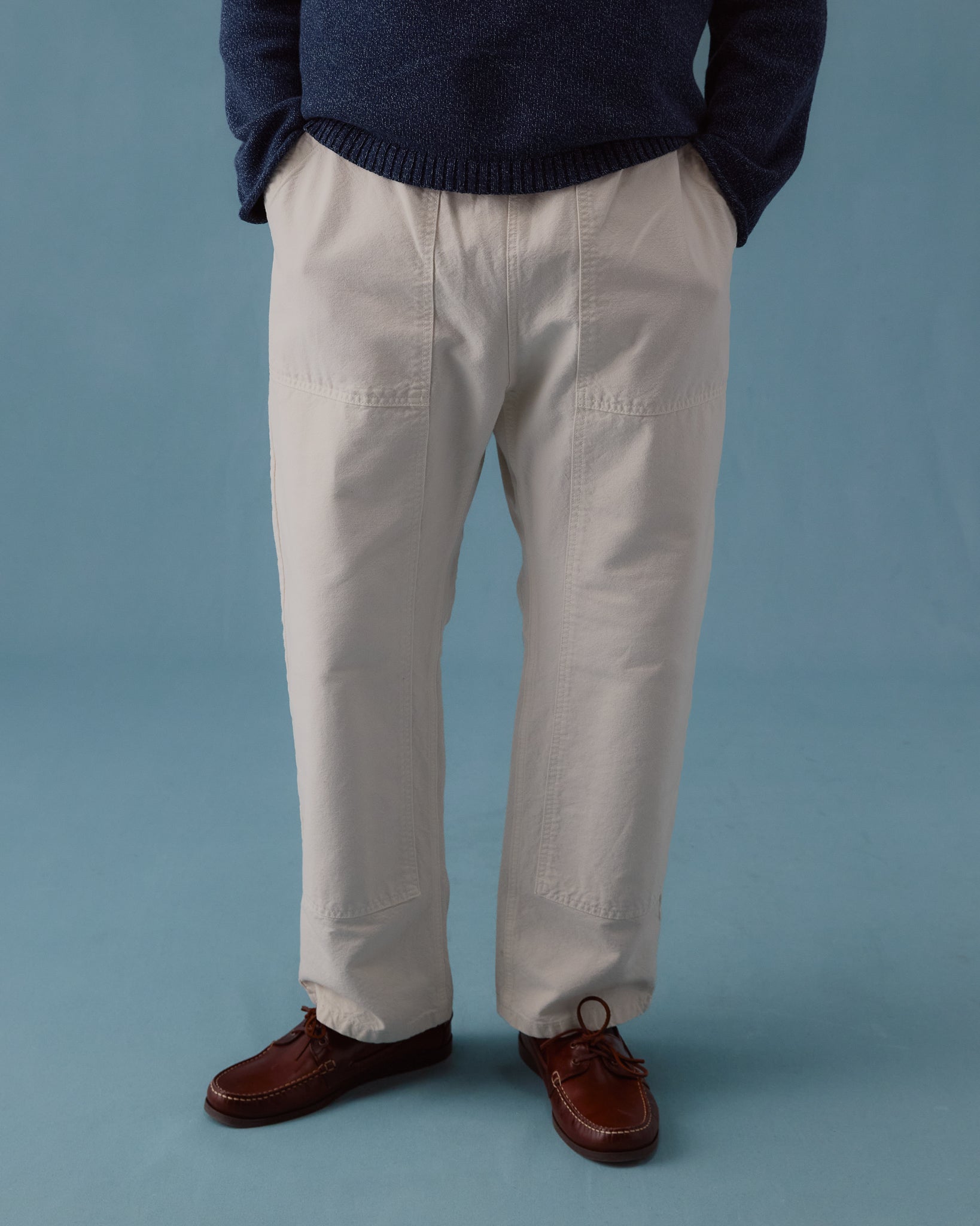 Double Knee Trouser - Ecru