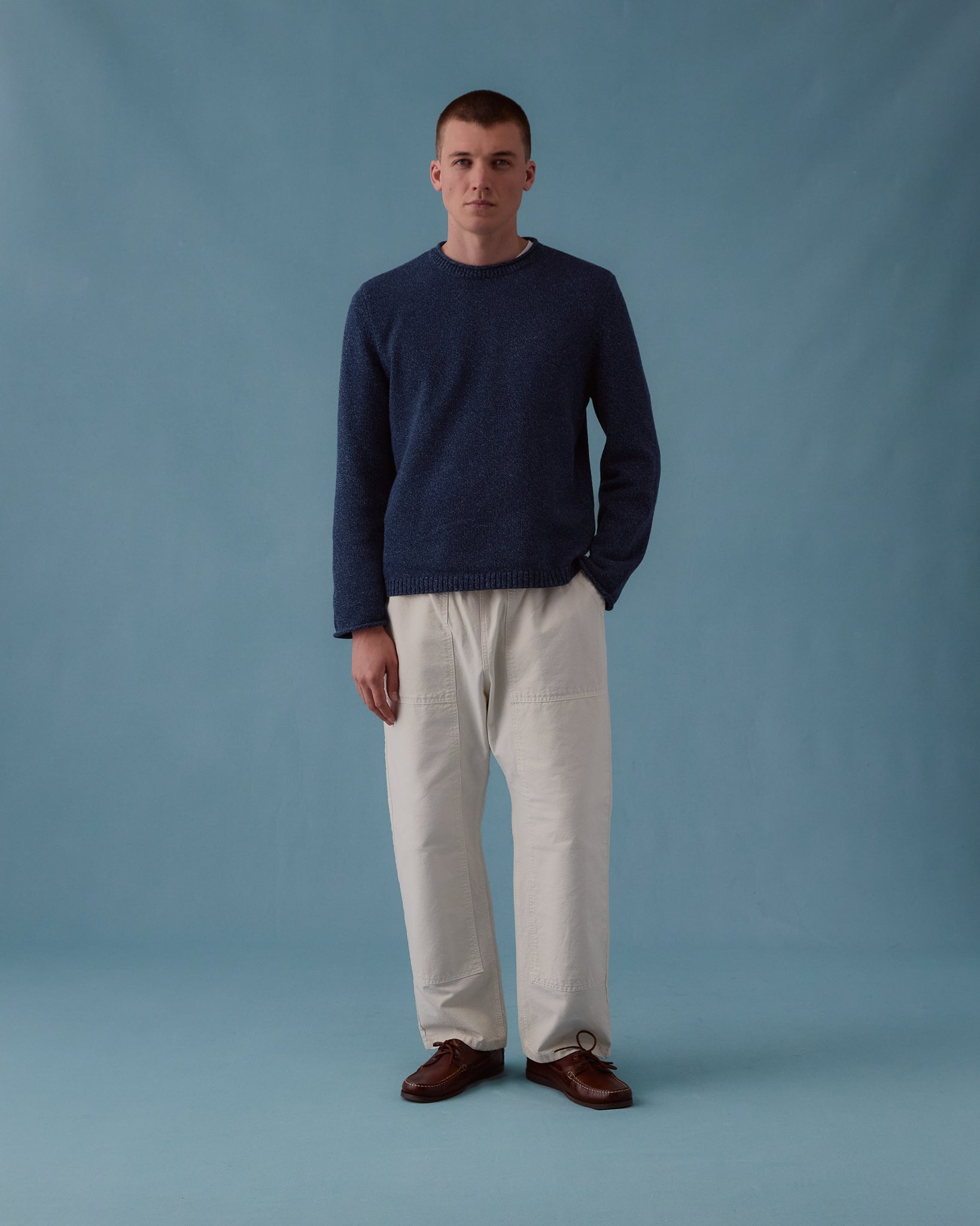 Double Knee Trouser - Ecru