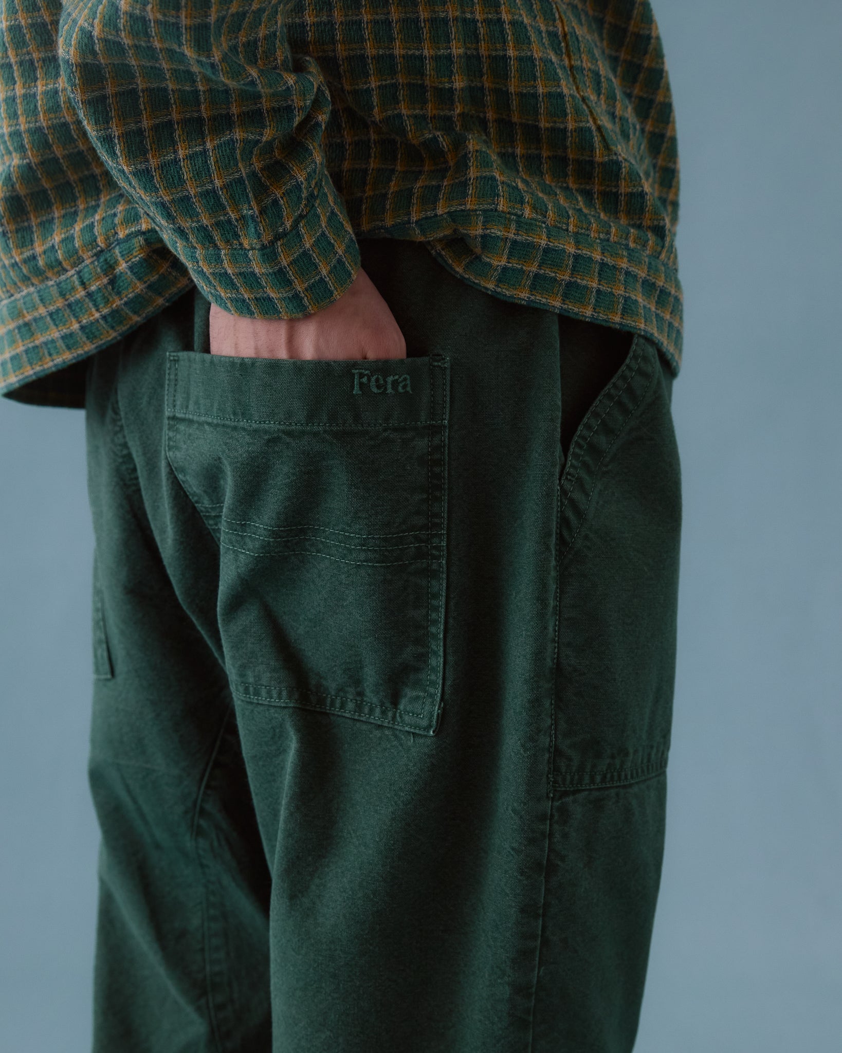 Double Knee Trouser - Green