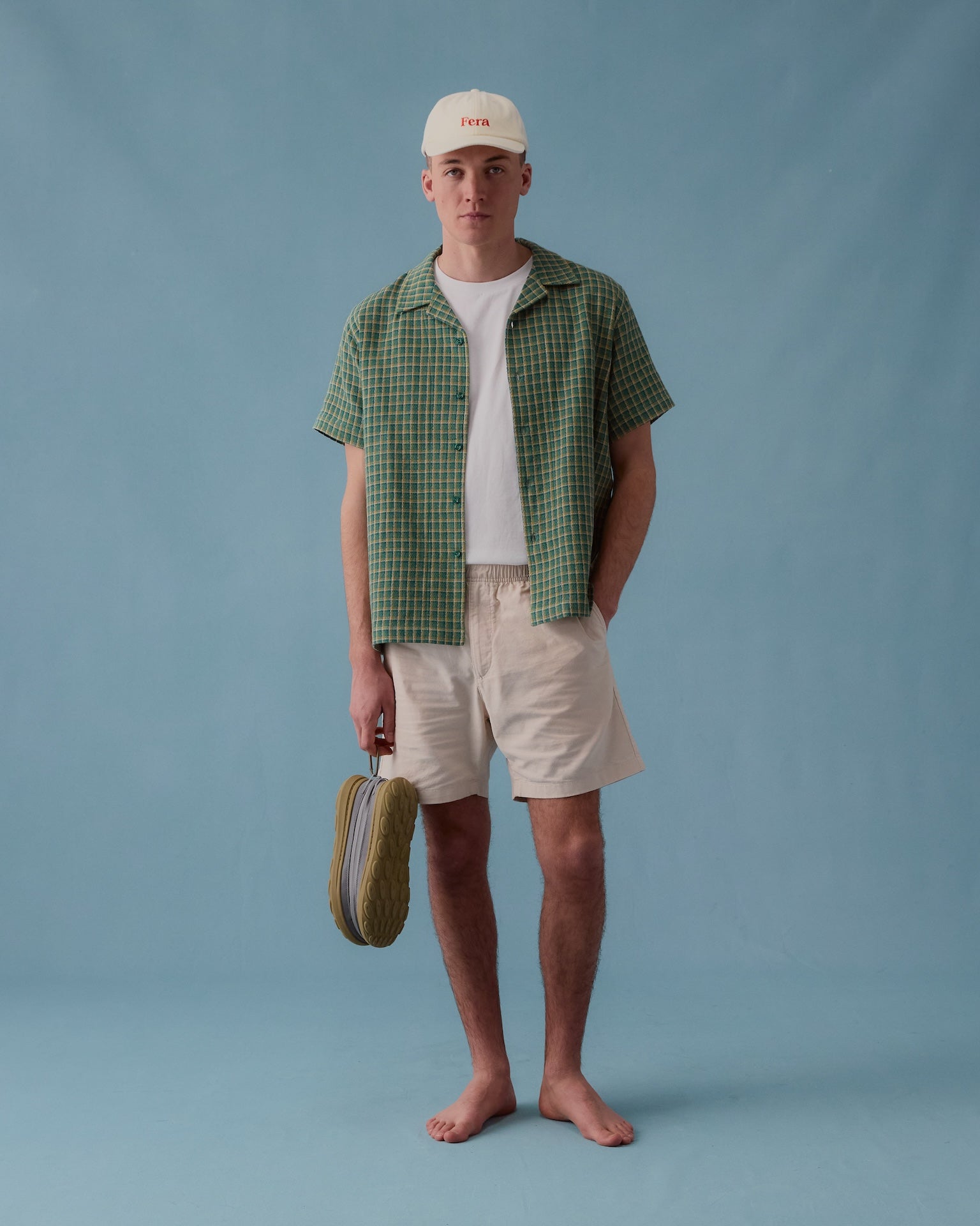 Cuban Collar Shirt - Japanese Weave