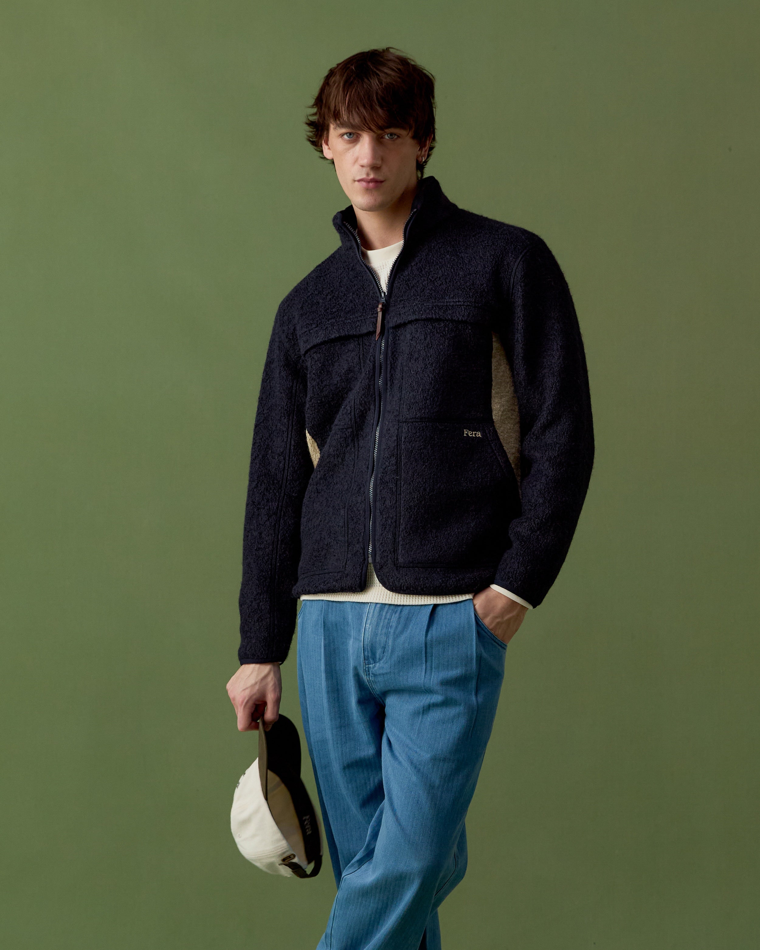 Swale Wool Fleece - Navy