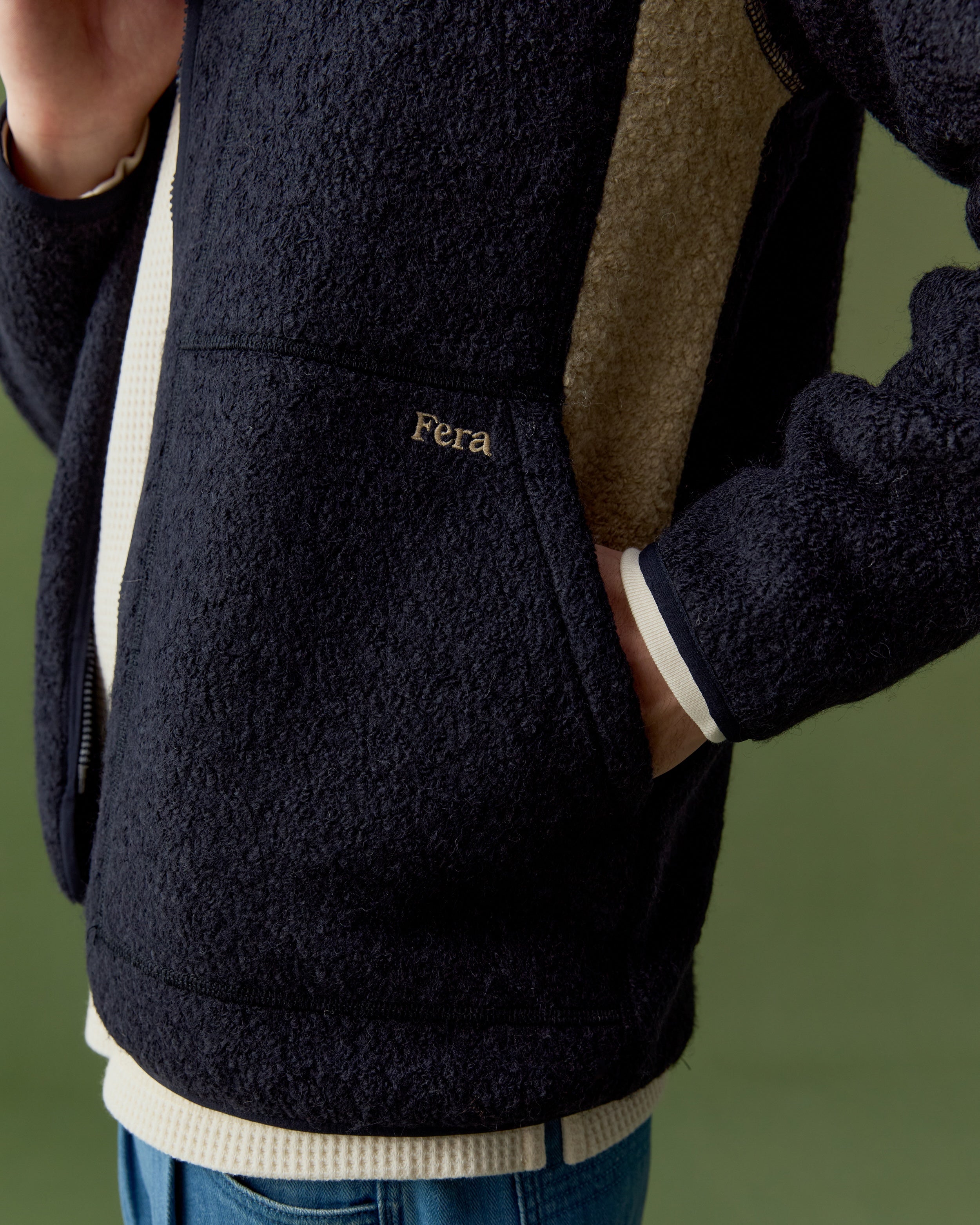 Swale Wool Fleece - Navy