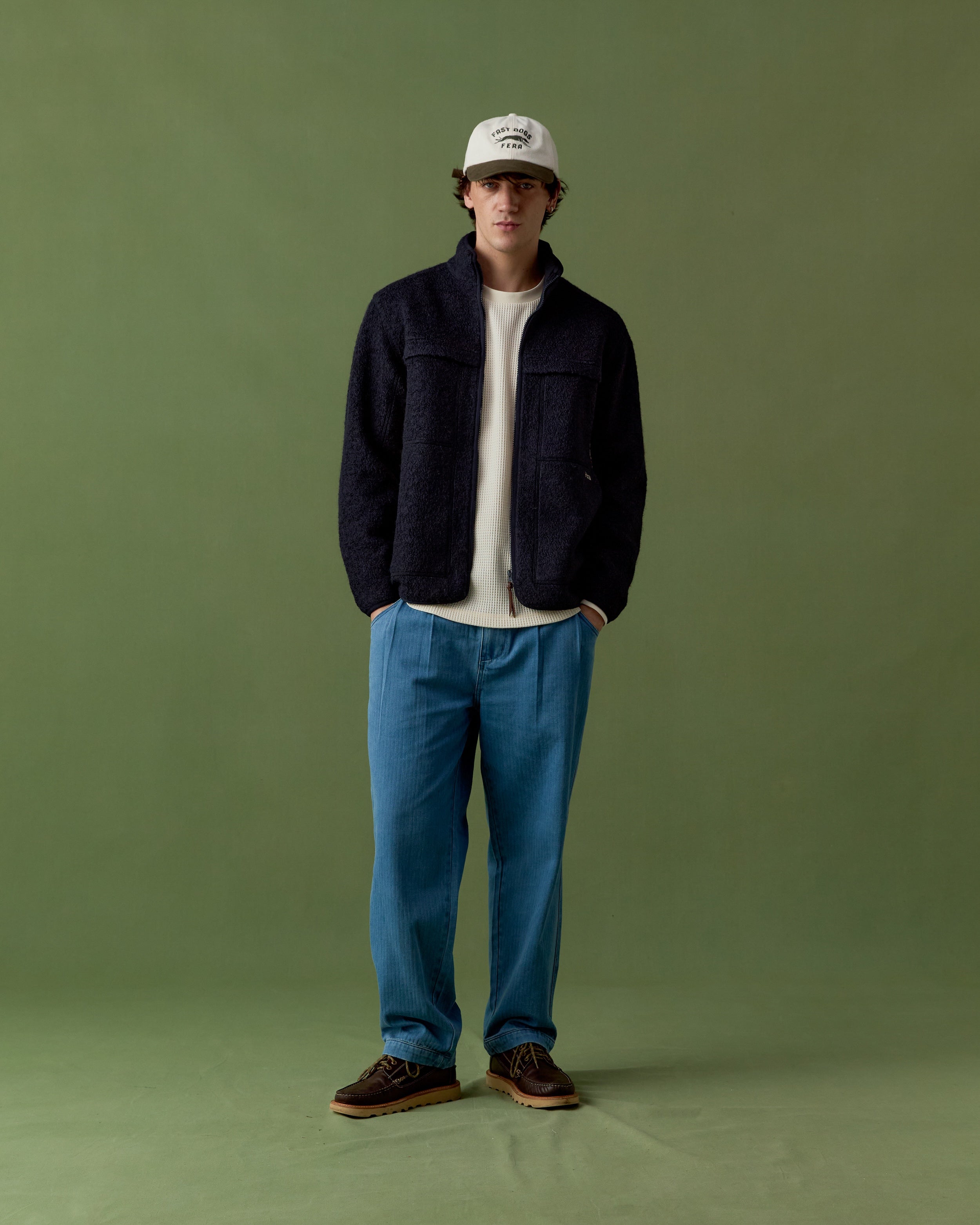 Swale Wool Fleece - Navy