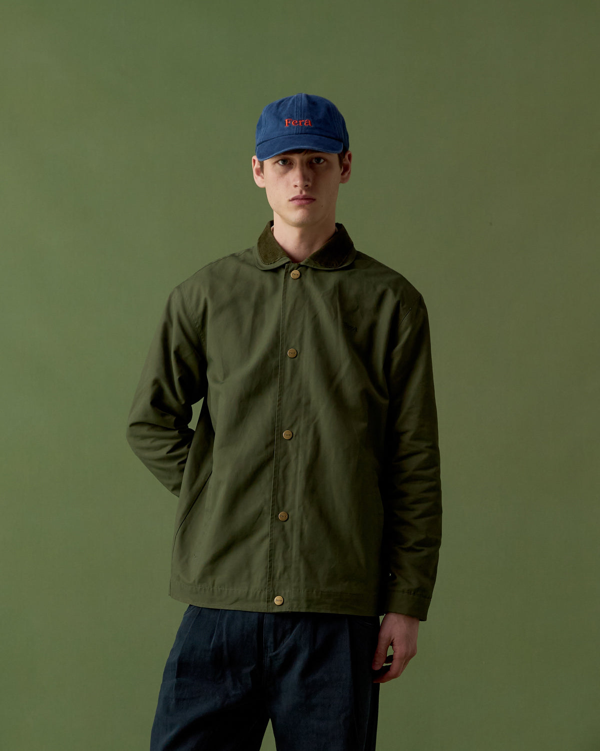 Fera Waxed Jacket – Forest | Waxed Cotton Jacket